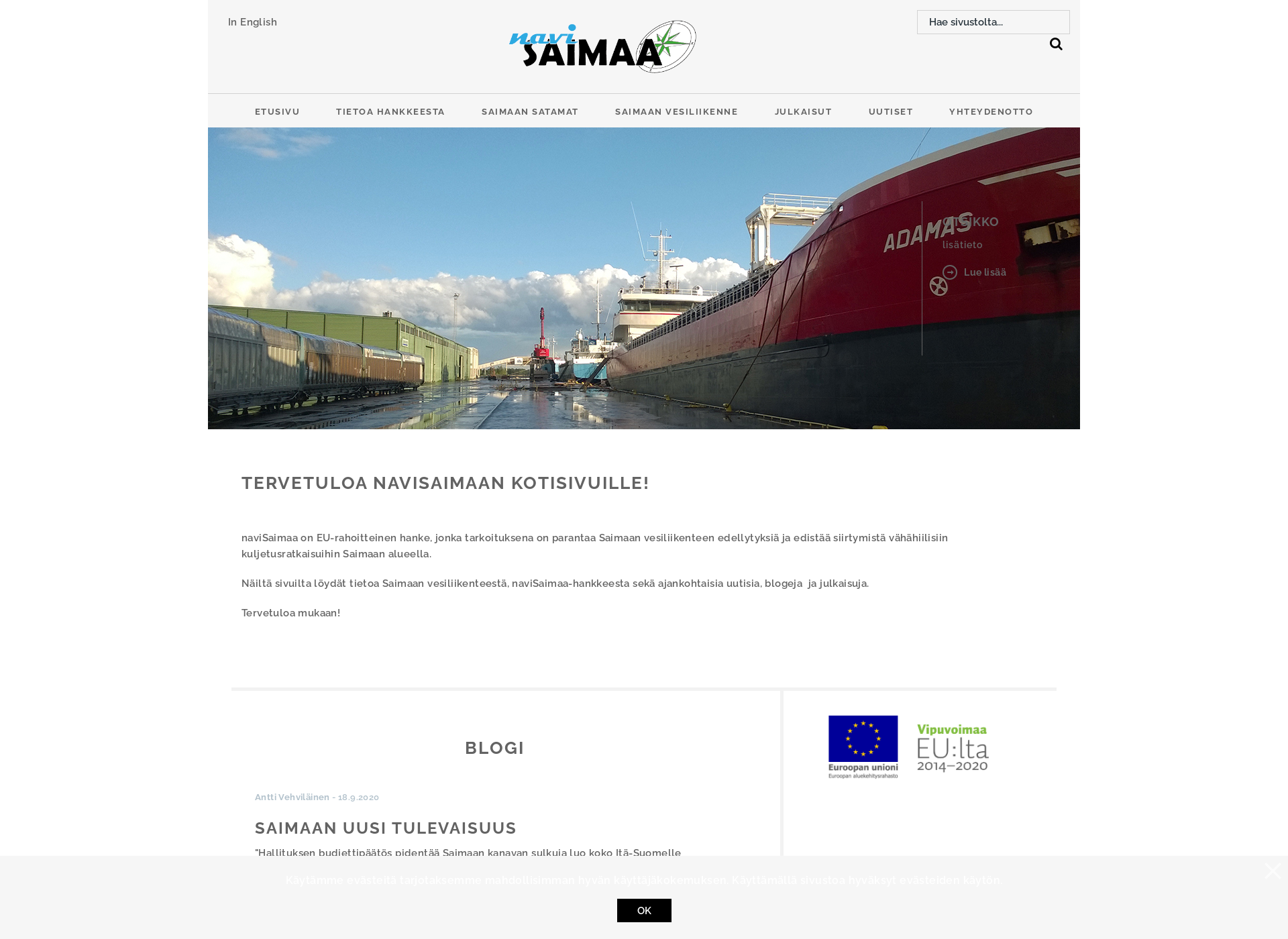 Screenshot for navisaimaa.fi