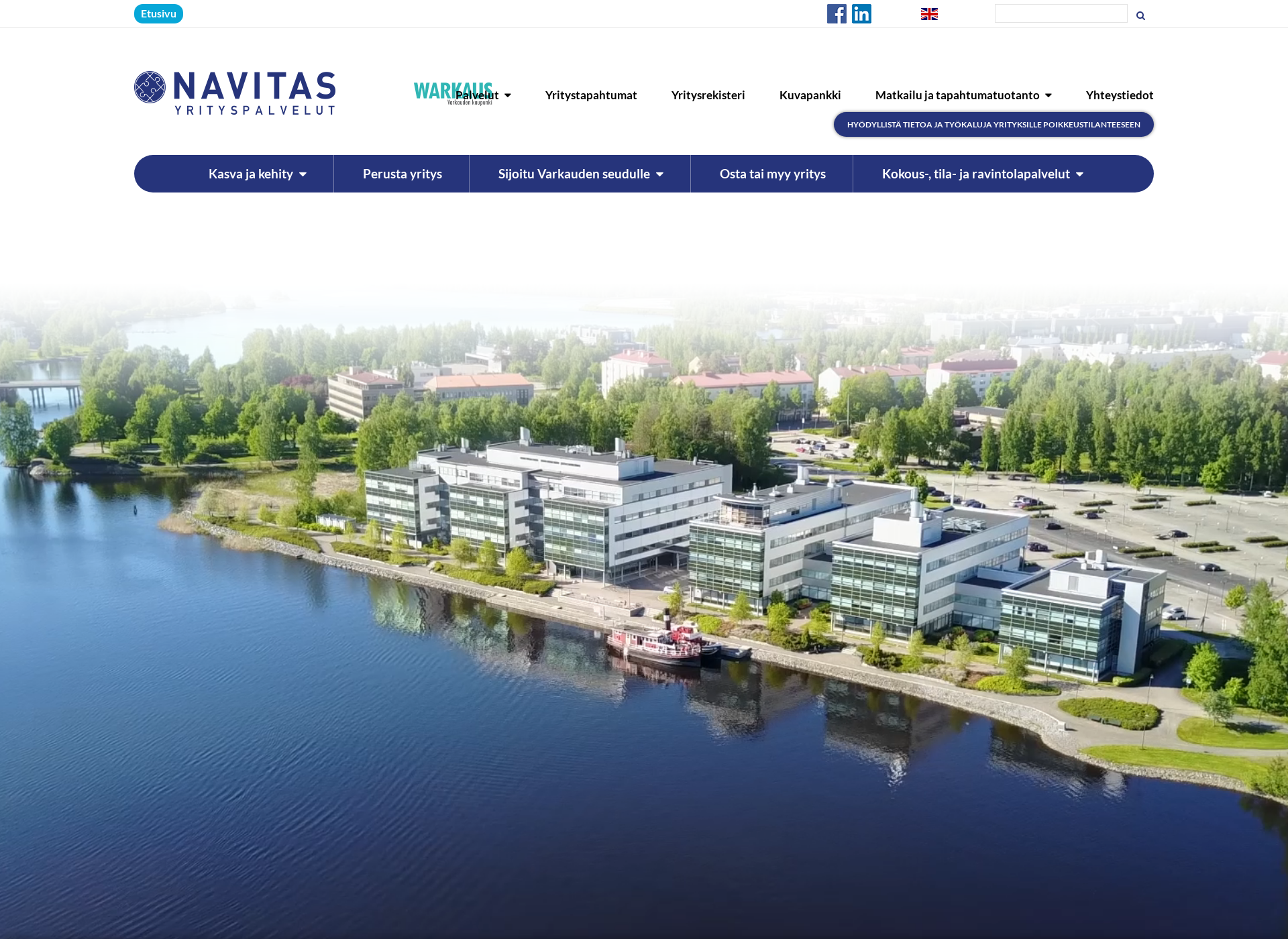 Skärmdump för navitas.fi