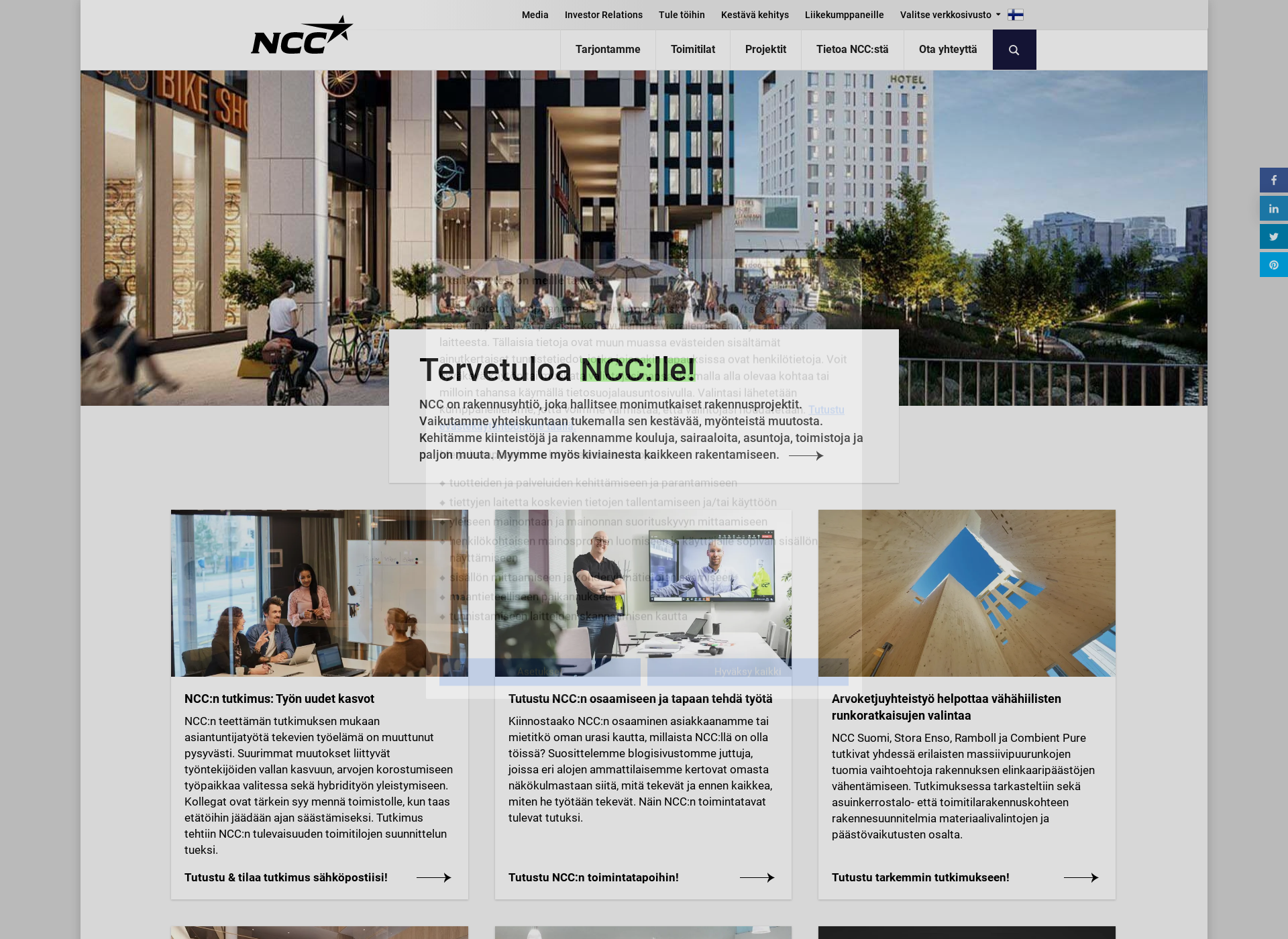 Screenshot for ncc.fi