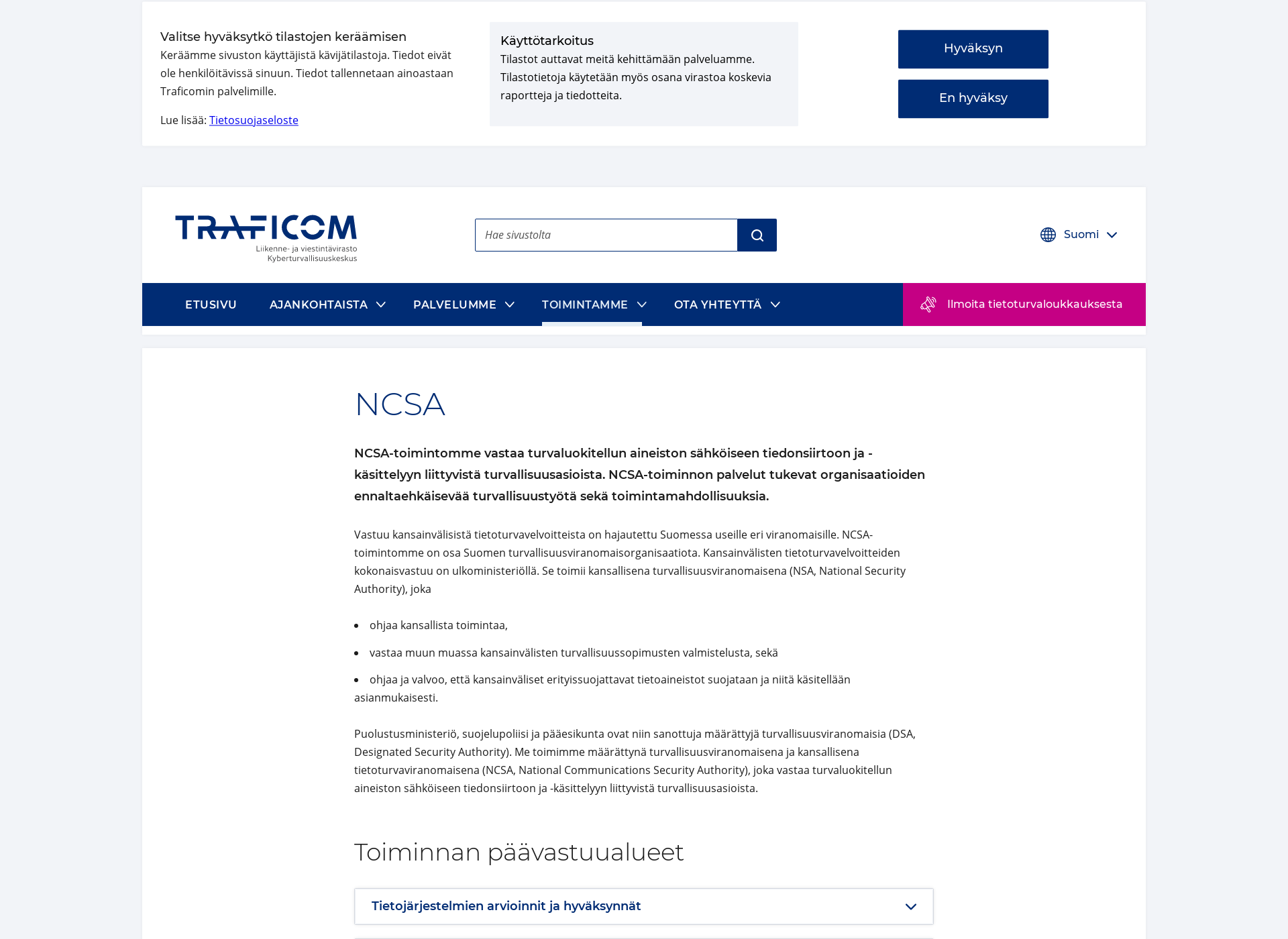 Screenshot for ncsa.fi