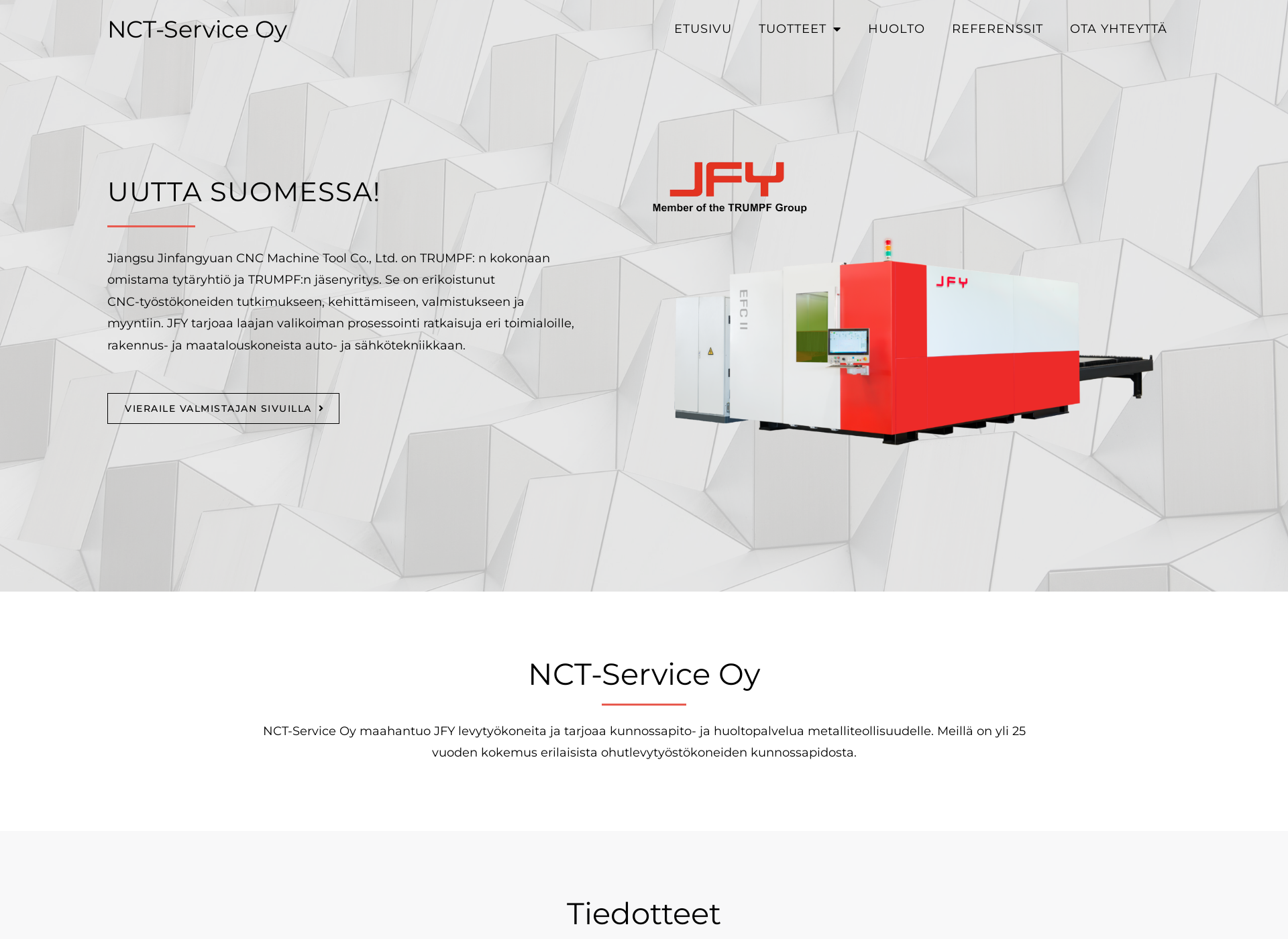 Skärmdump för nct-service.fi