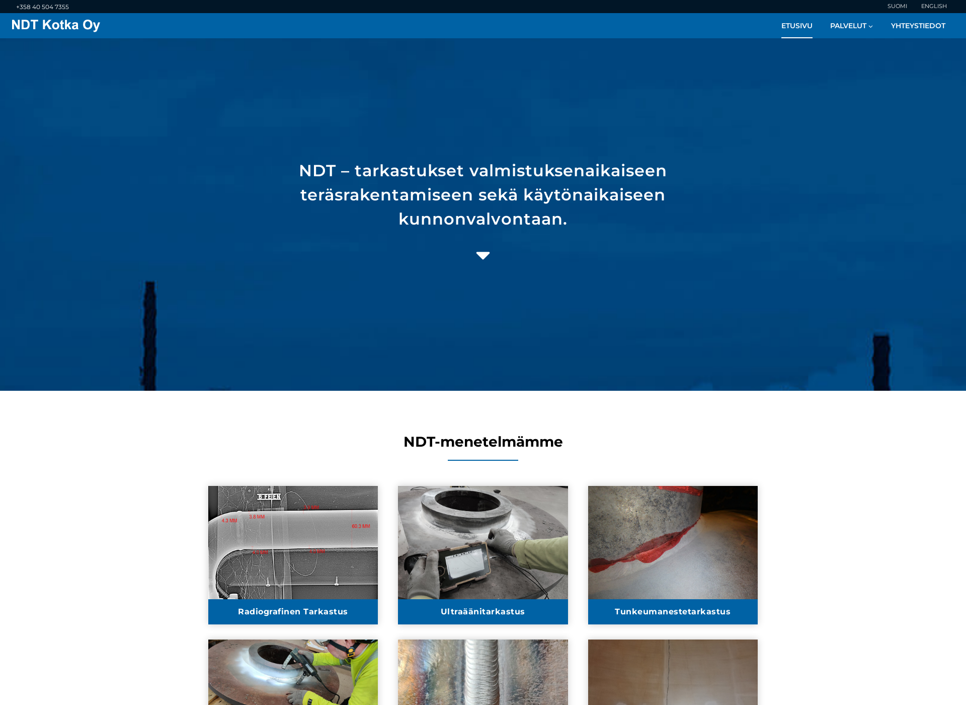 Screenshot for ndtkotka.fi