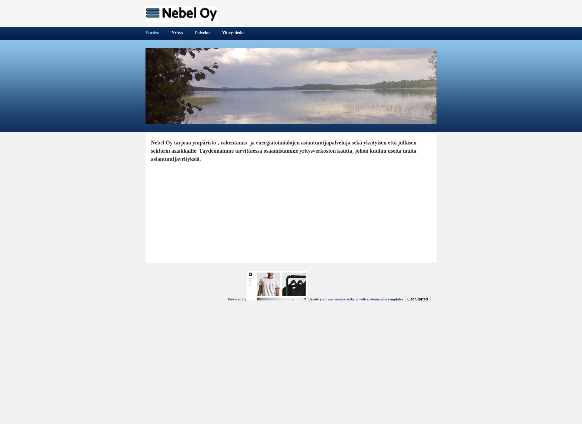 Screenshot for nebel.fi