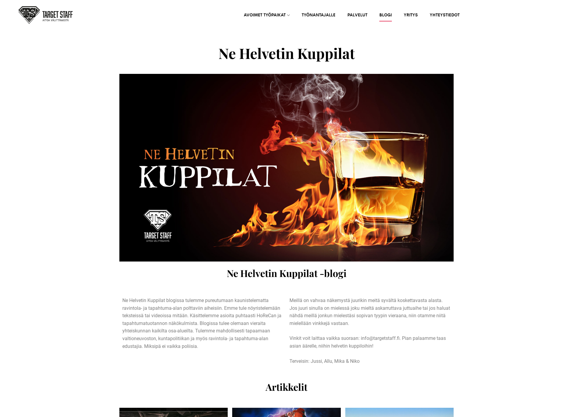 Screenshot for nehelvetinkuppilat.fi