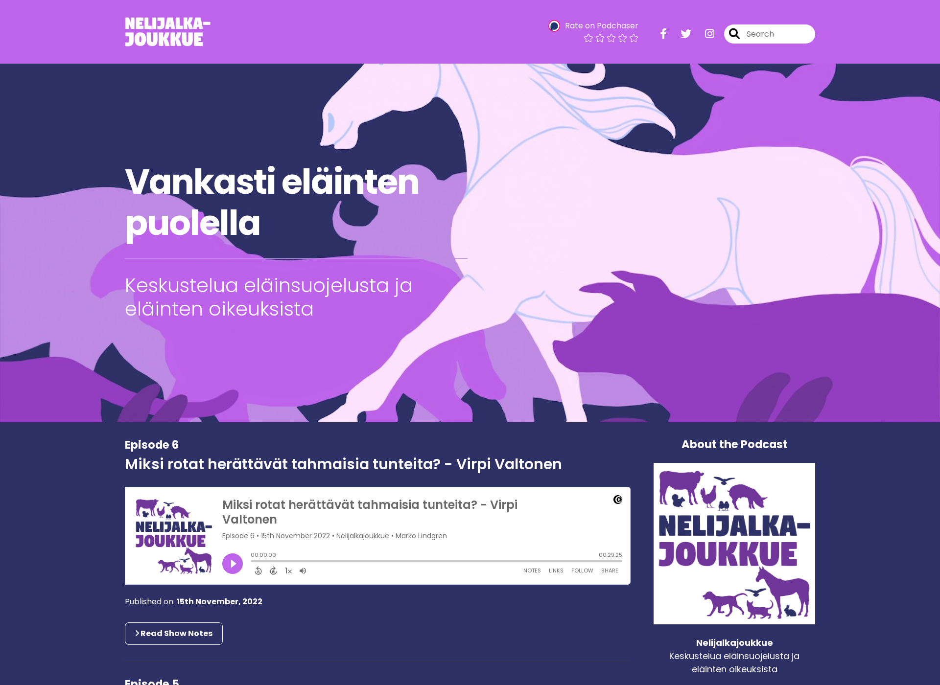Screenshot for nelijalkajoukkue.fi