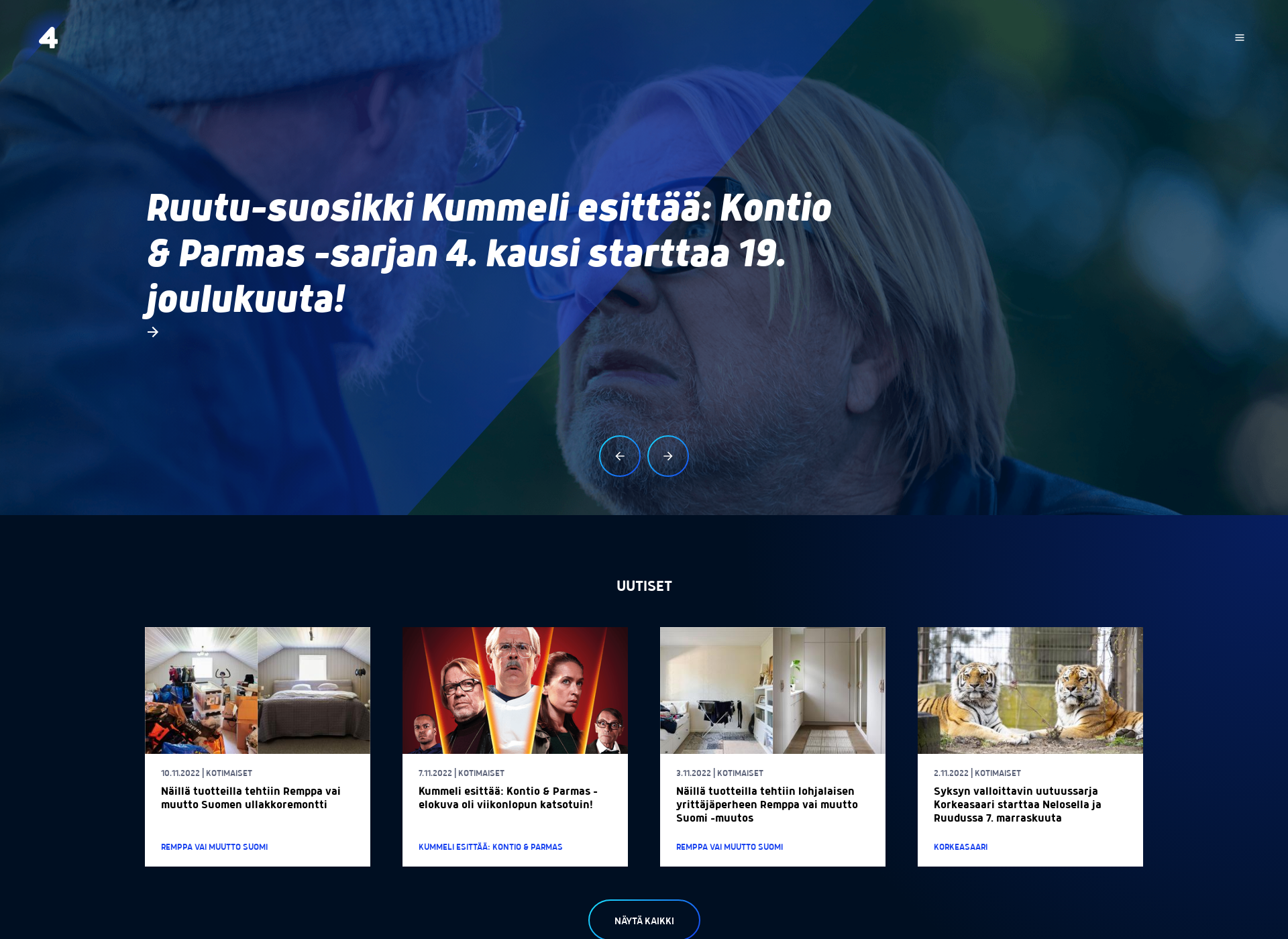 Skärmdump för nelonenpro.fi
