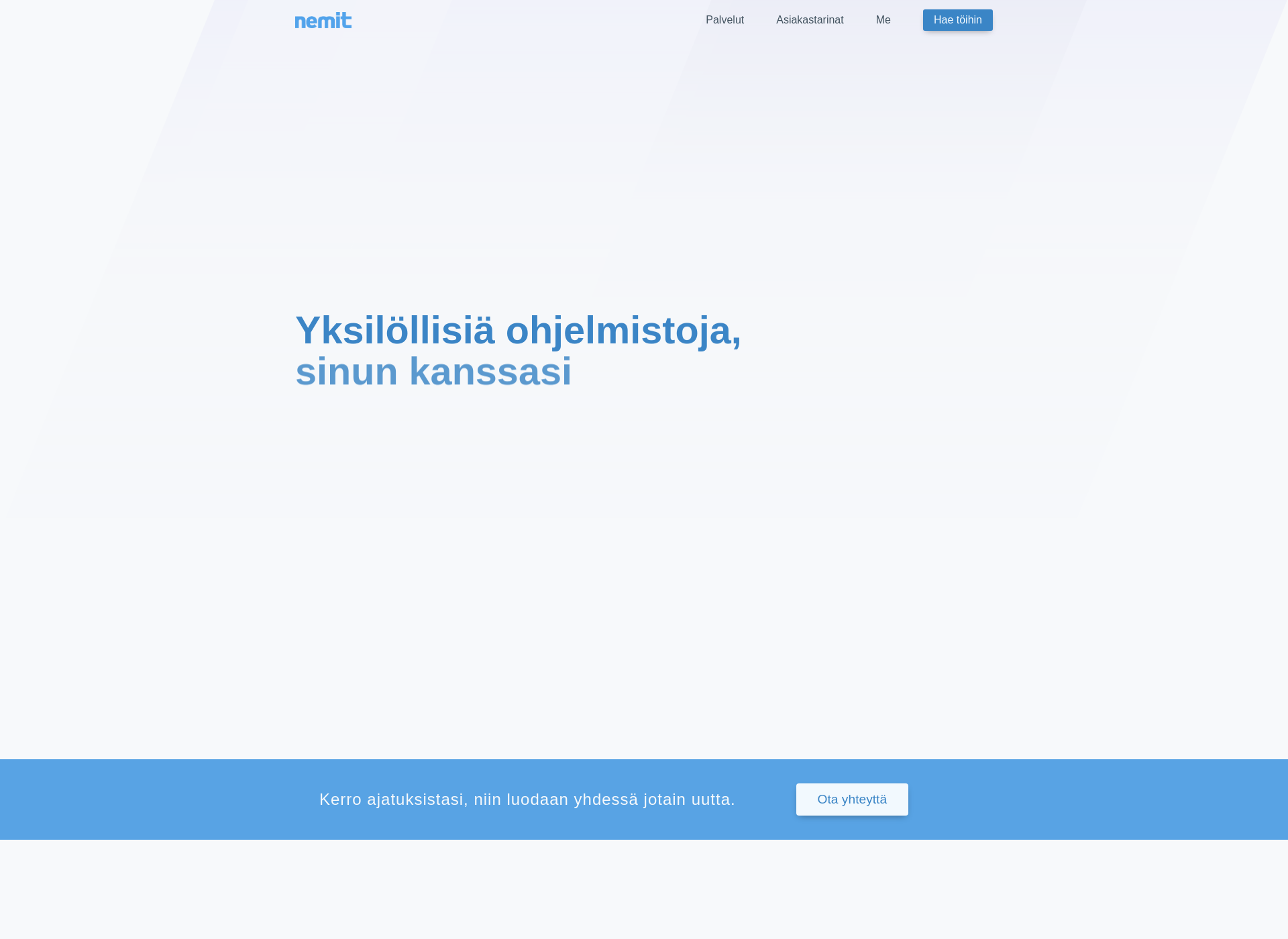 Skärmdump för nemit.fi