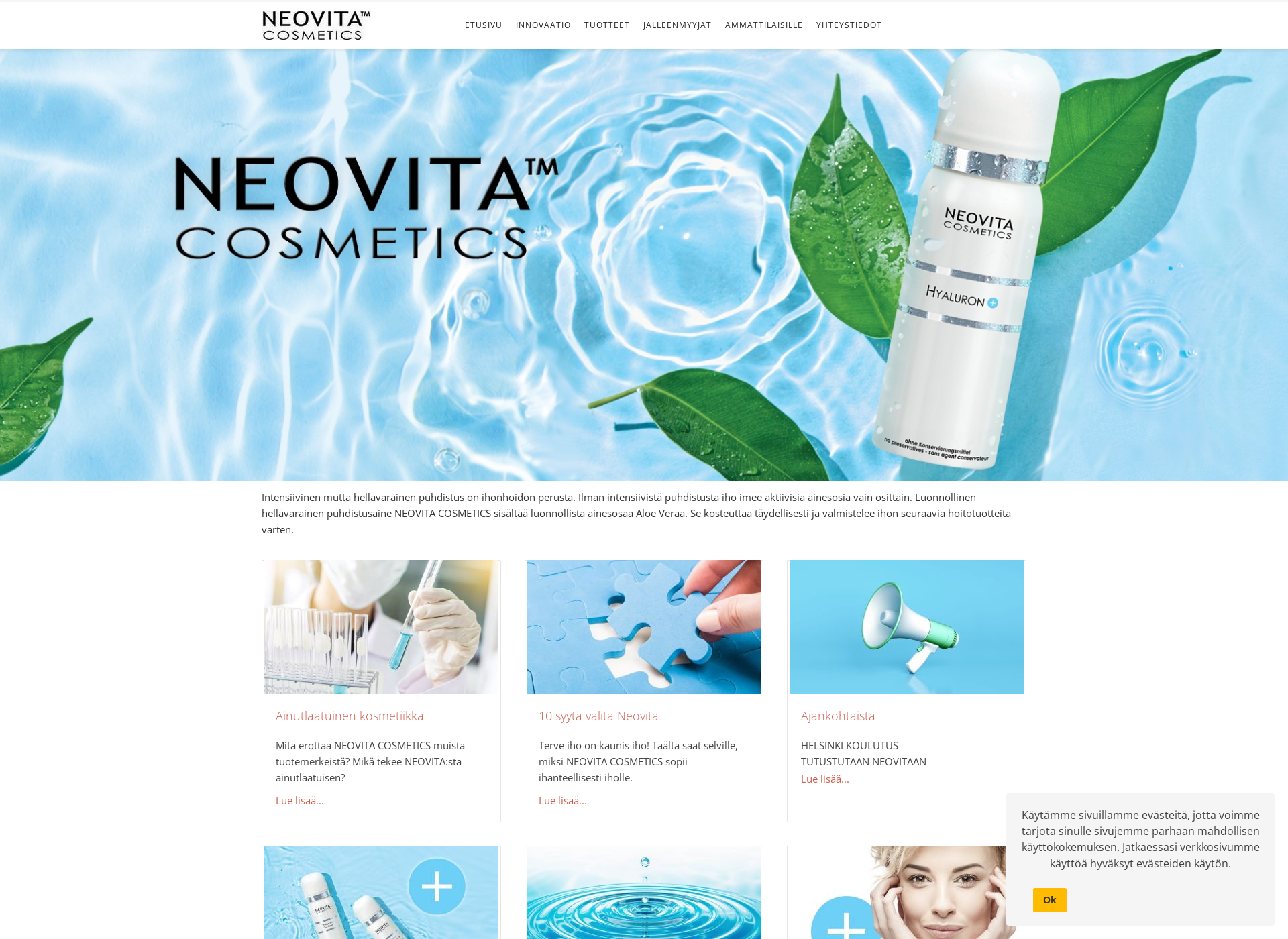 Screenshot for neovita.fi
