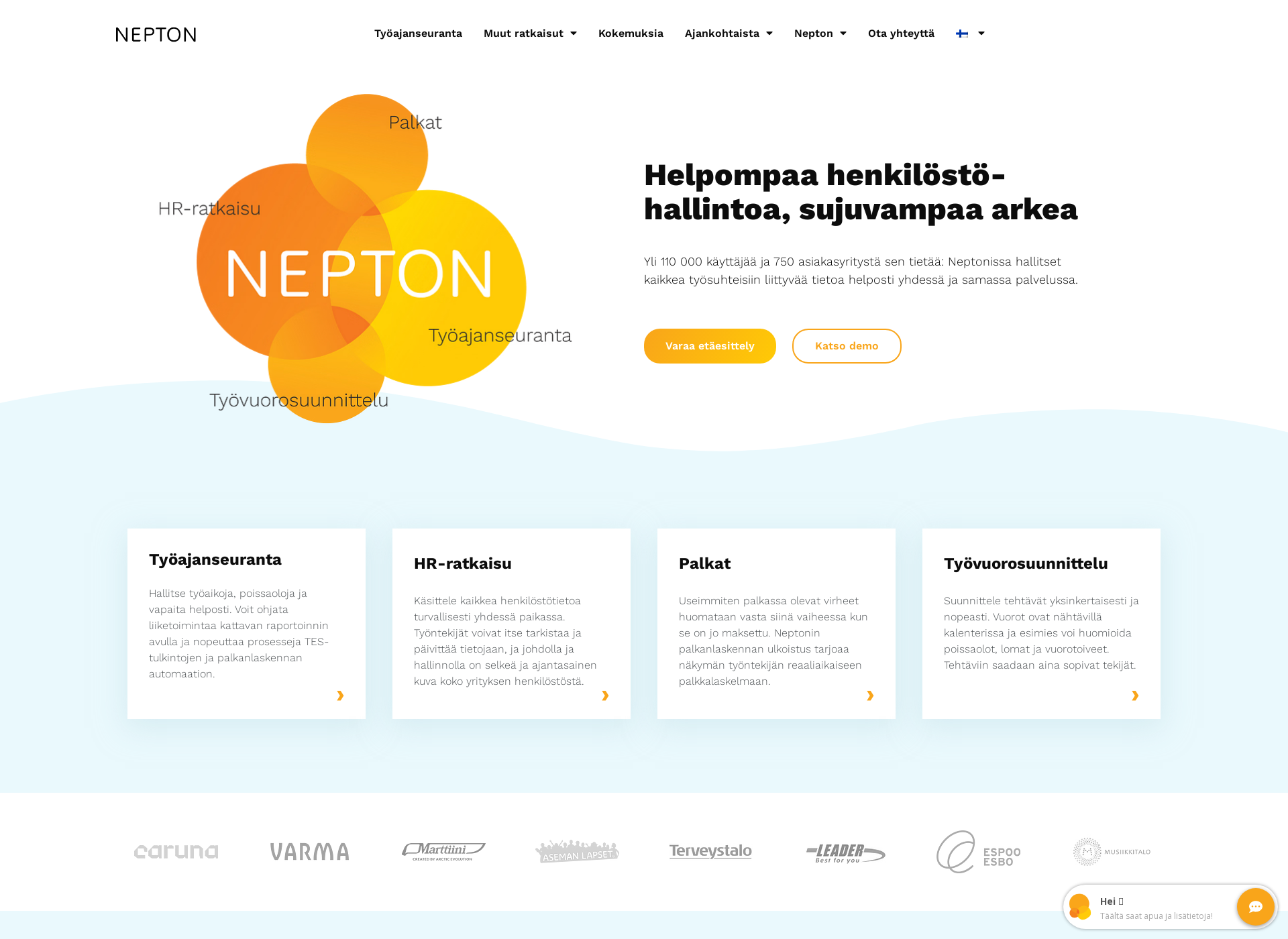 Screenshot for nepton.fi