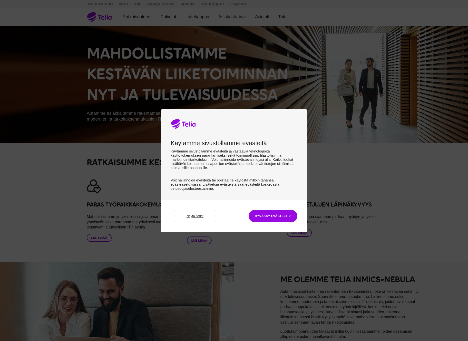 Screenshot for nepula.fi