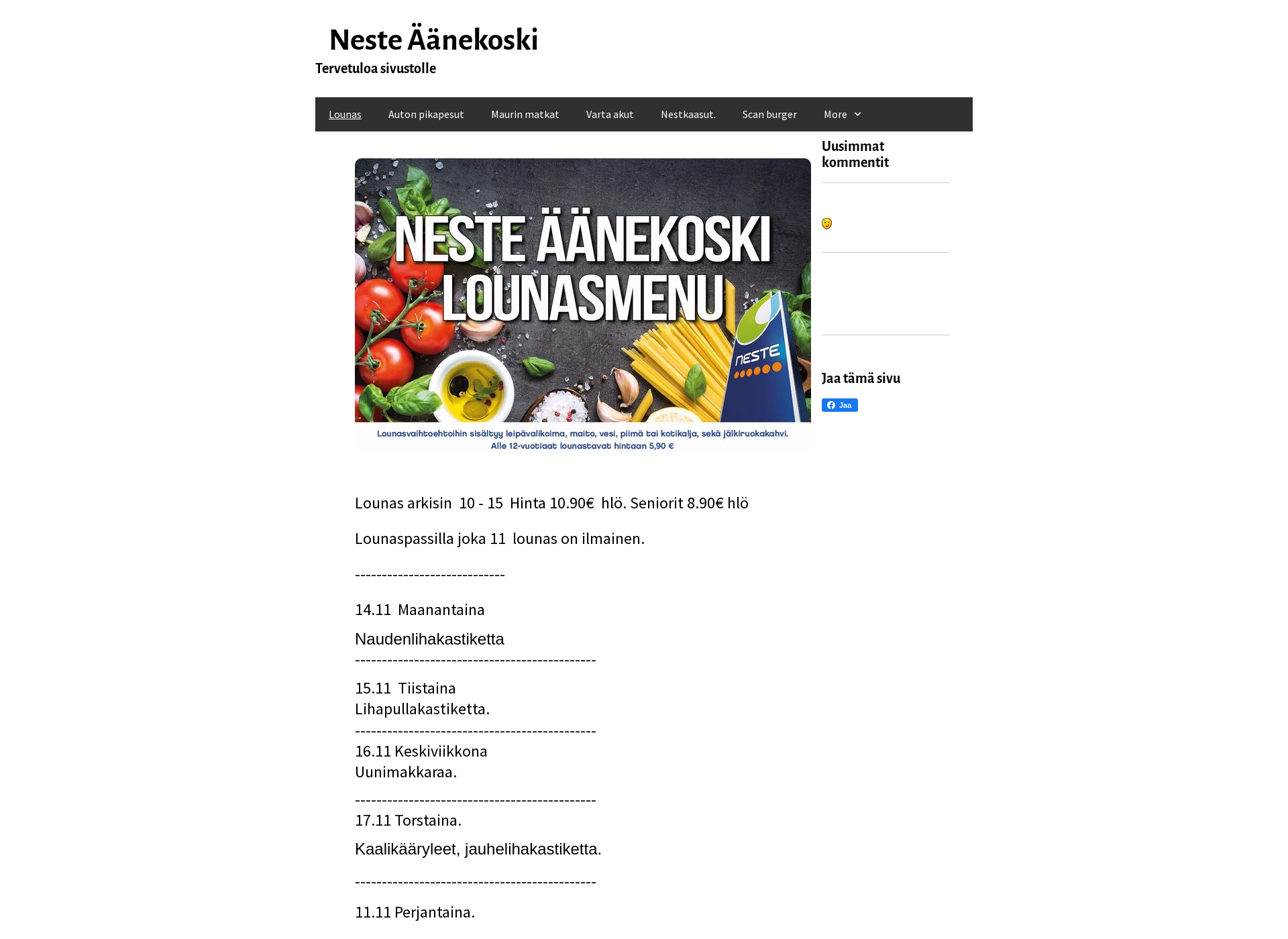 Näyttökuva neste-aanekoski.fi