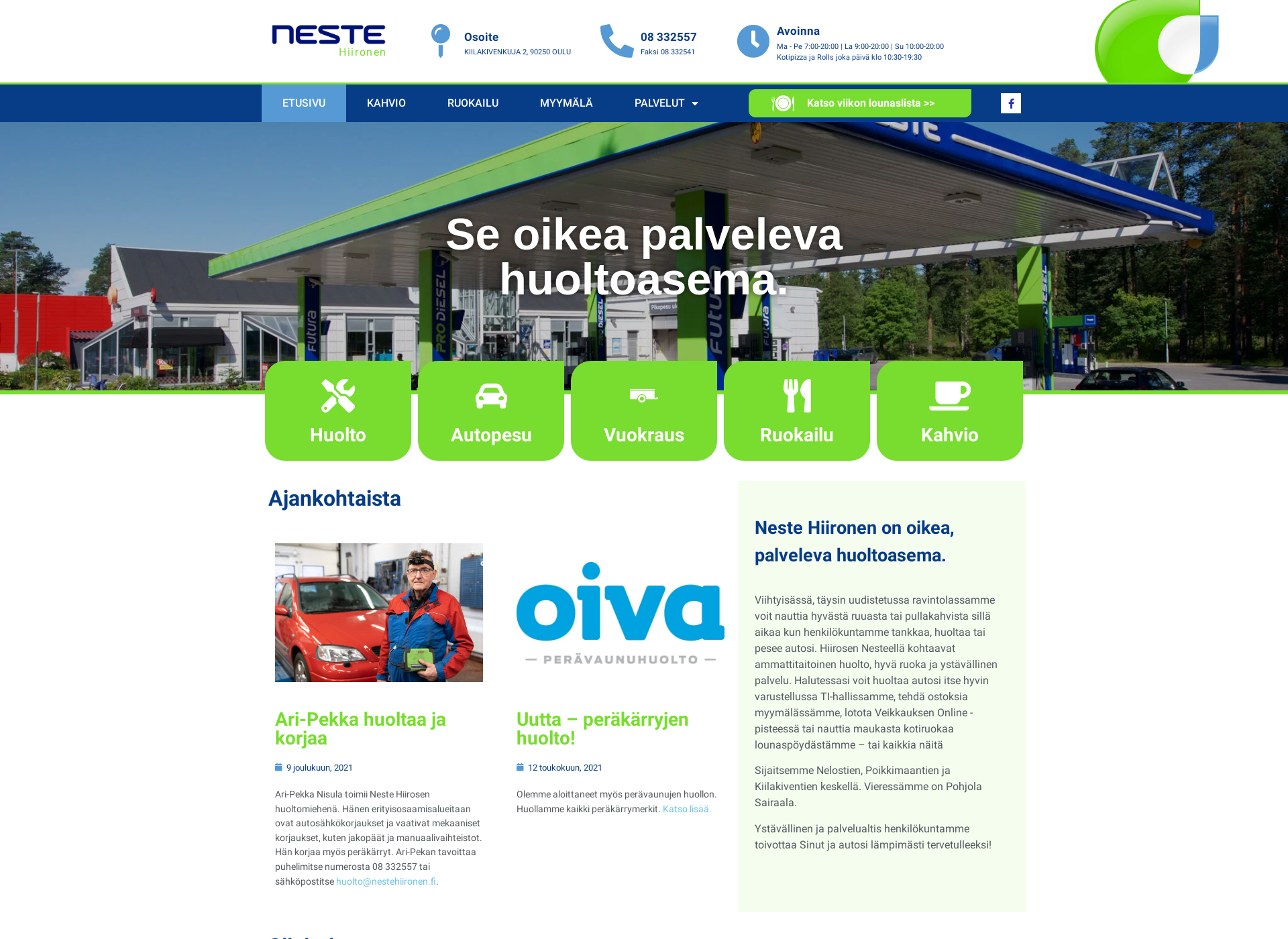 Screenshot for nestehiironen.fi