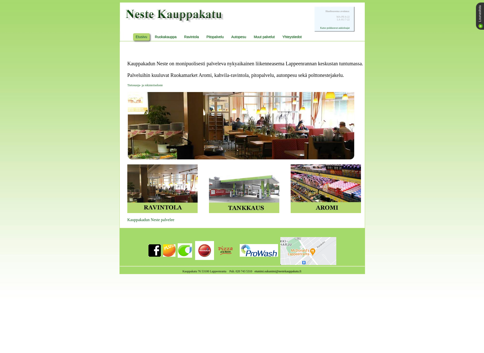 Screenshot for nestekauppakatu.fi
