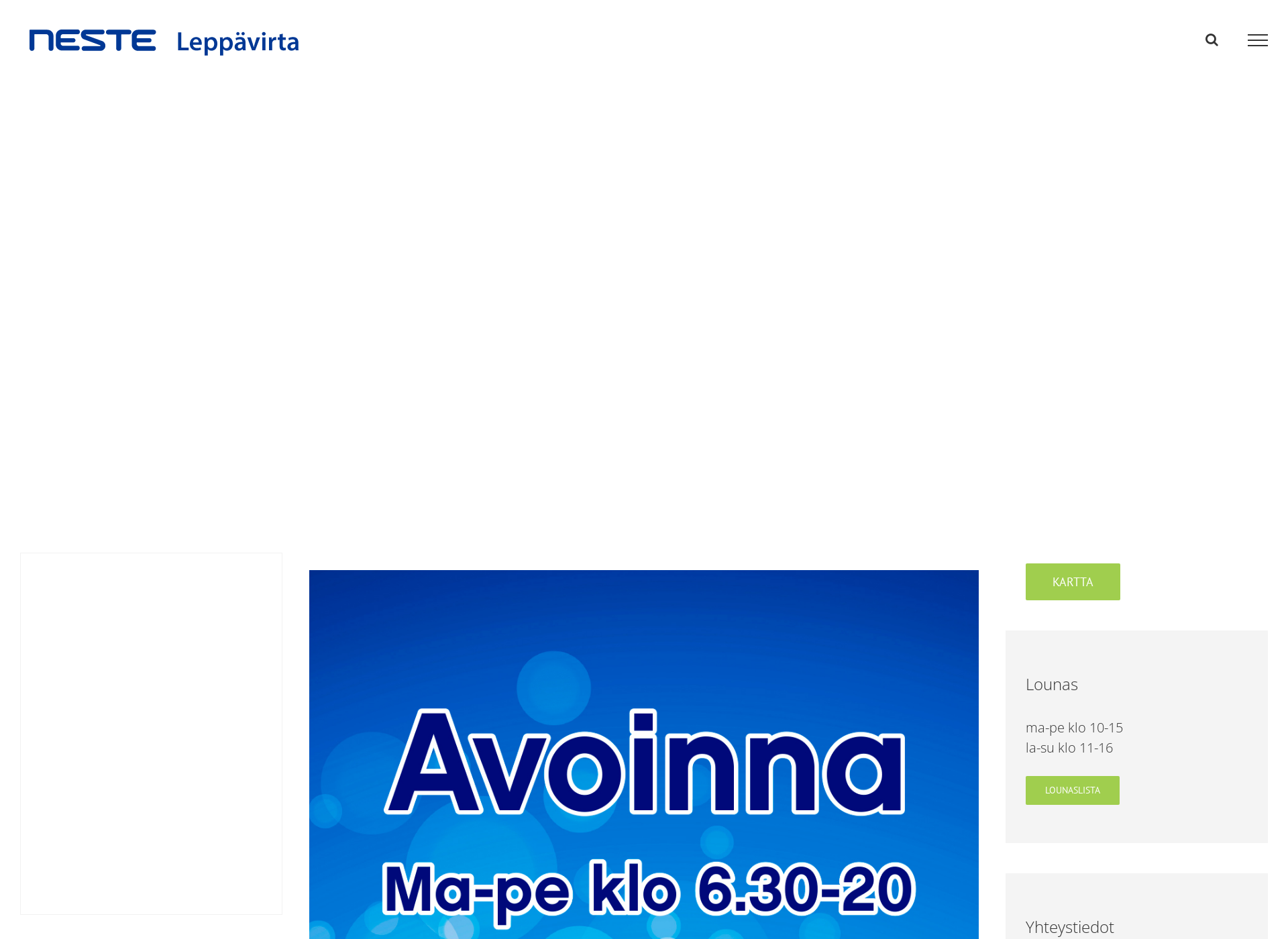 Skärmdump för nesteleppavirta.fi
