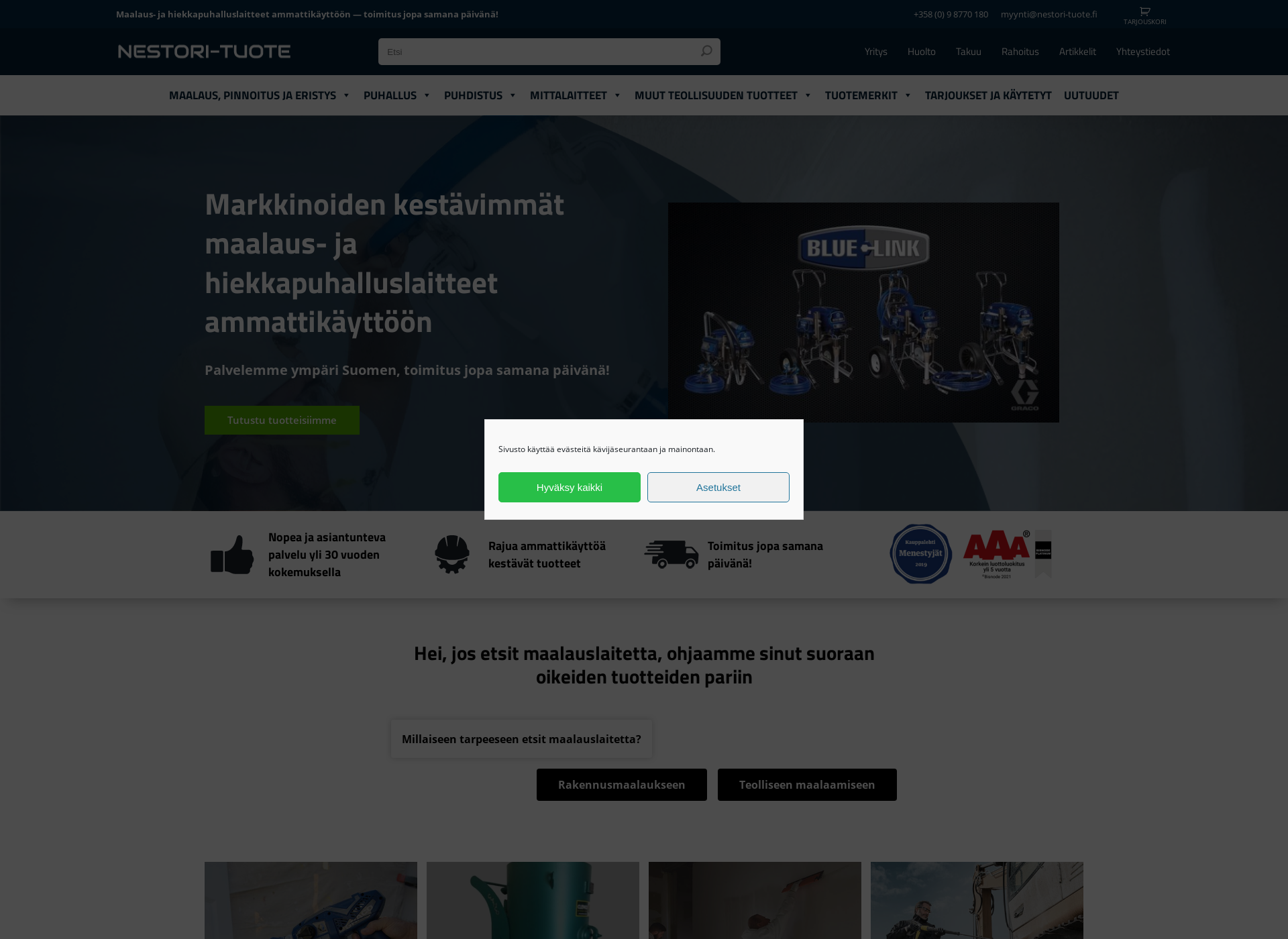 Screenshot for nestorituote.fi