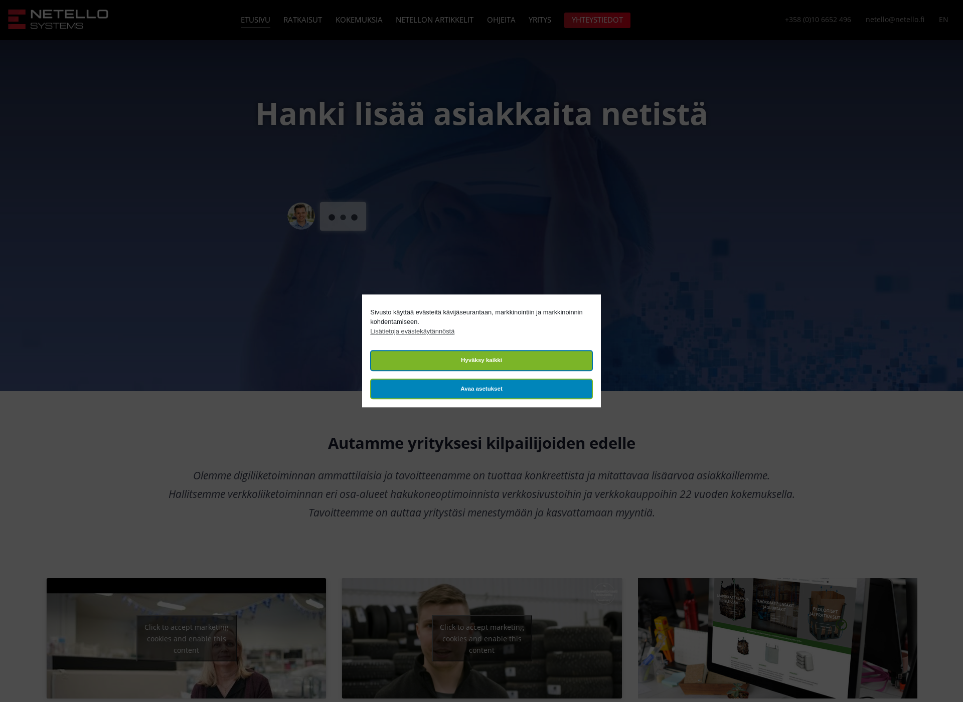 Screenshot for netellosolutions.fi