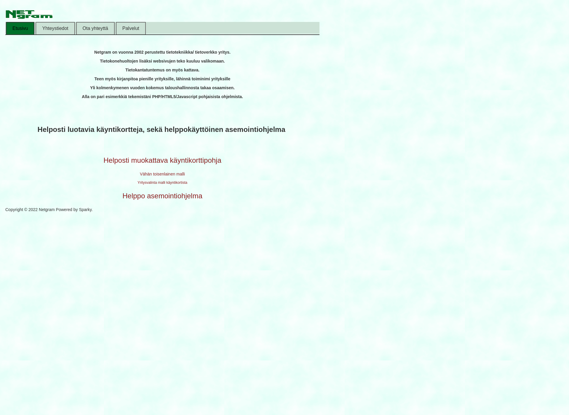 Screenshot for netgram.fi