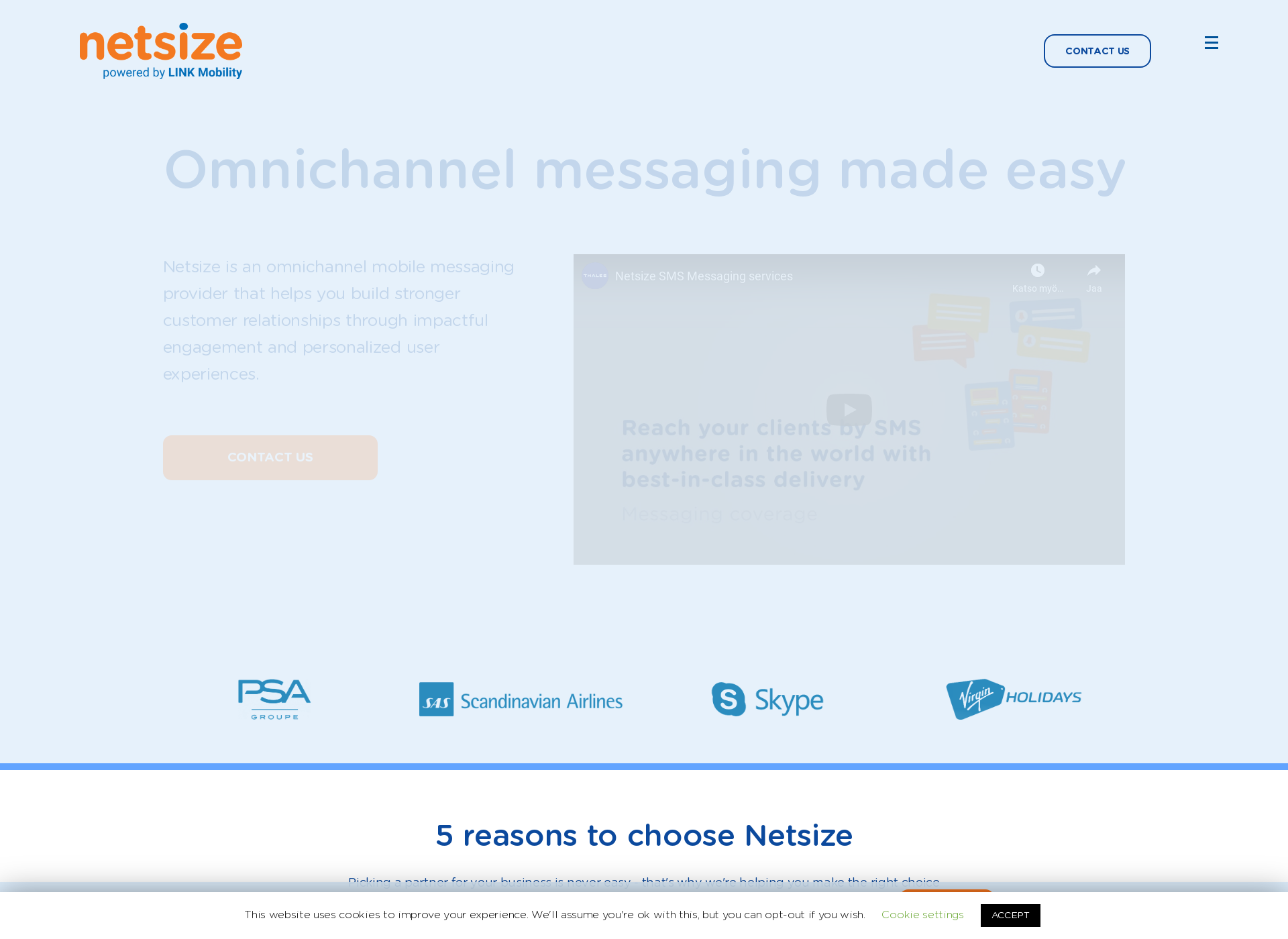 Screenshot for netsize.fi