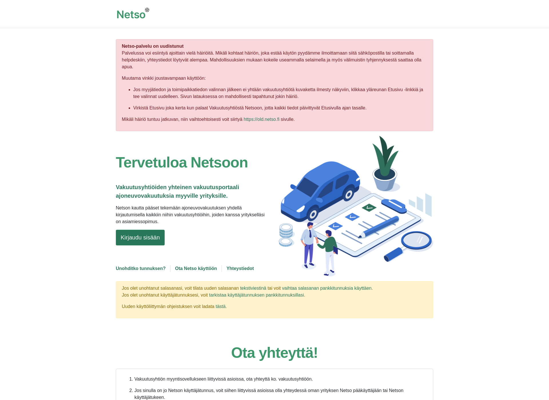 Screenshot for netso.fi