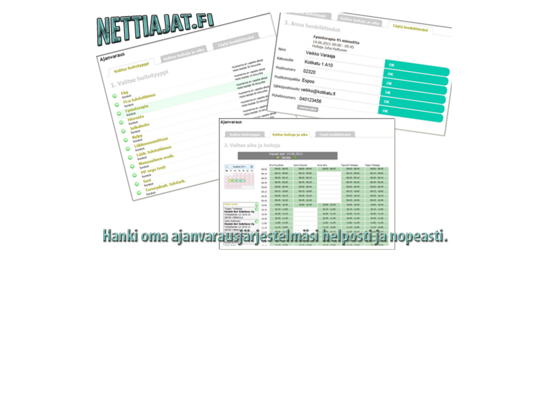 Screenshot for nettiajat.fi