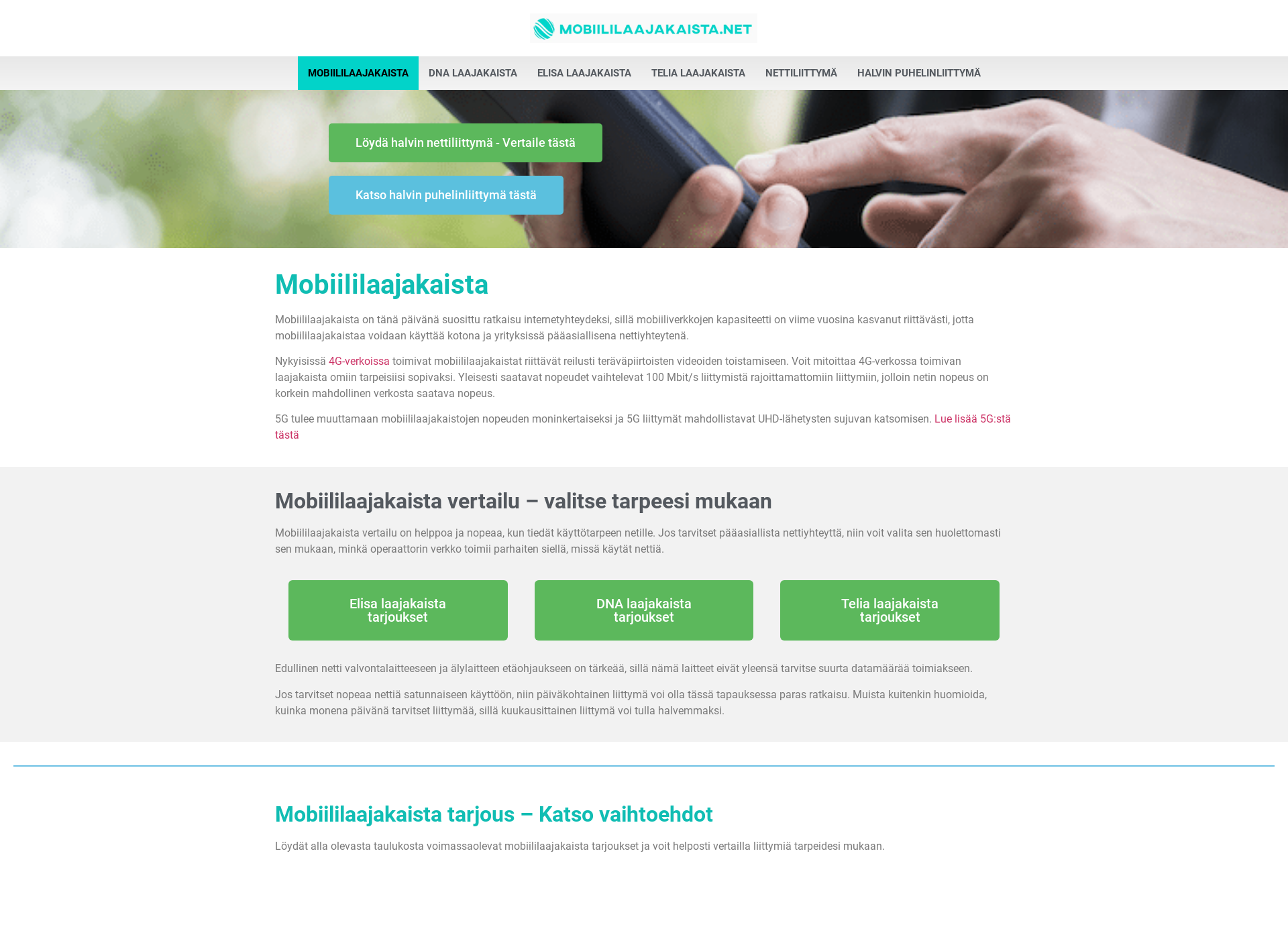 Skärmdump för nettiareena.fi