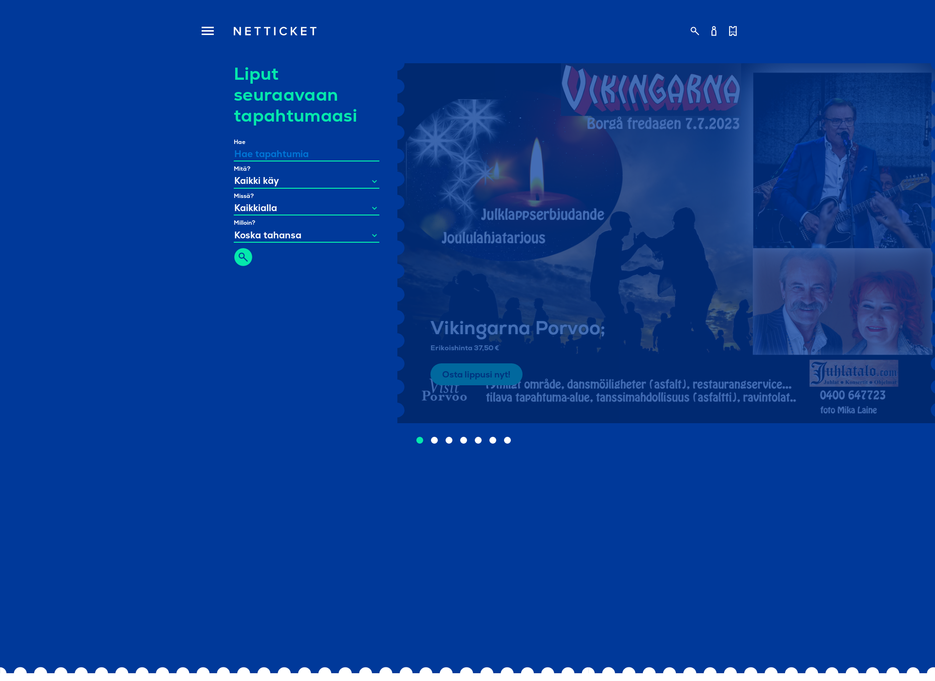 Screenshot for netticket.fi