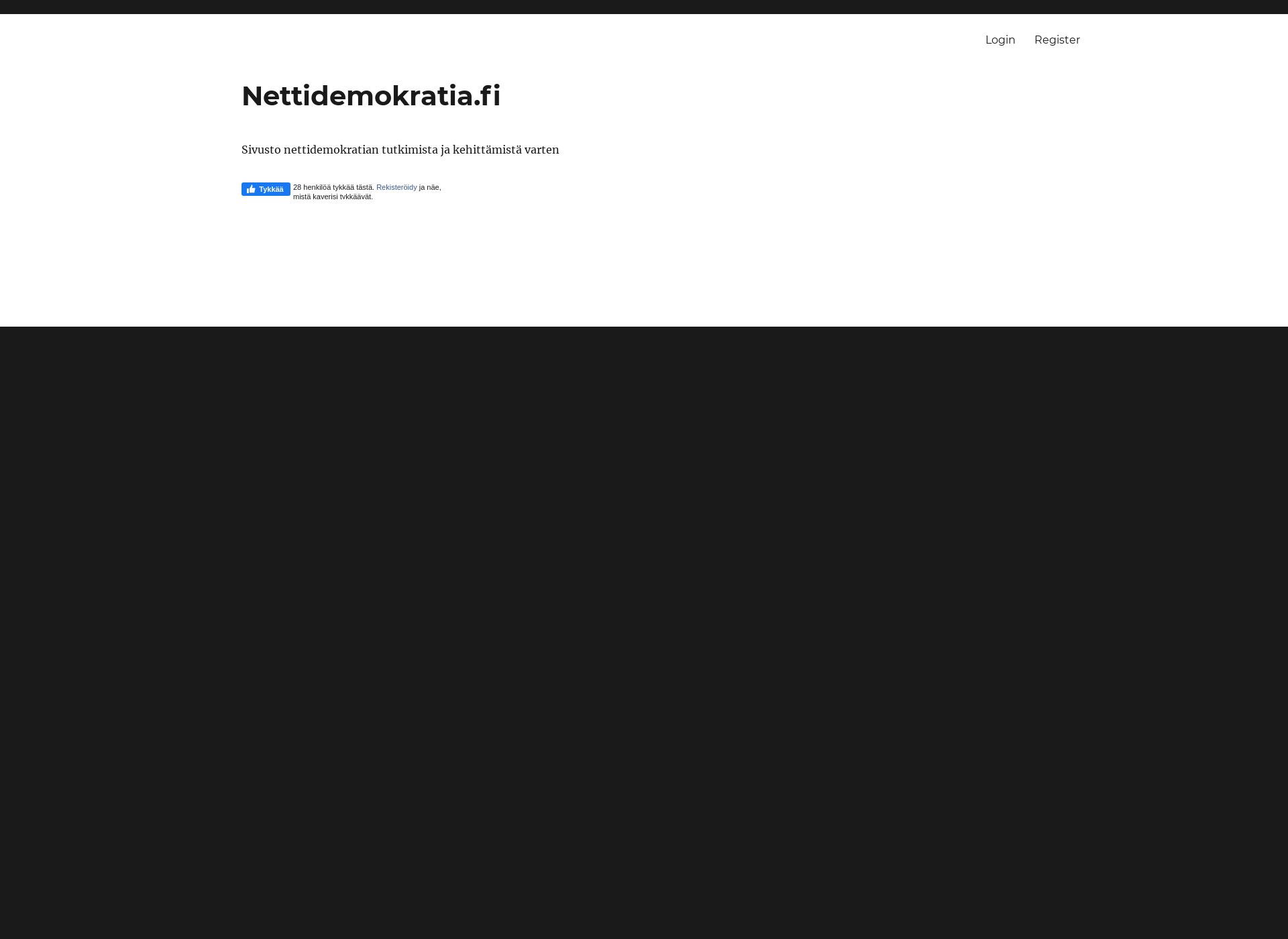 Screenshot for nettidemokratia.fi