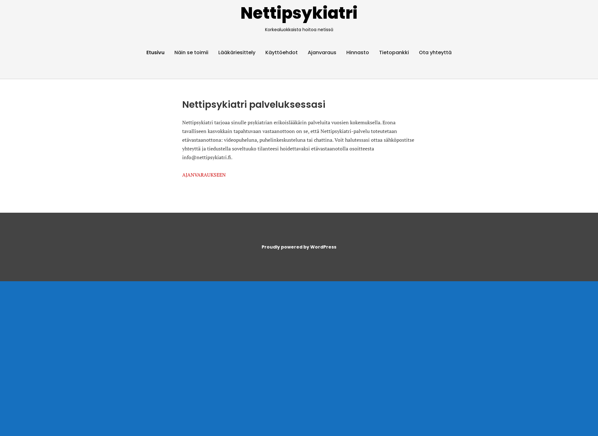 Screenshot for nettipsykiatri.fi
