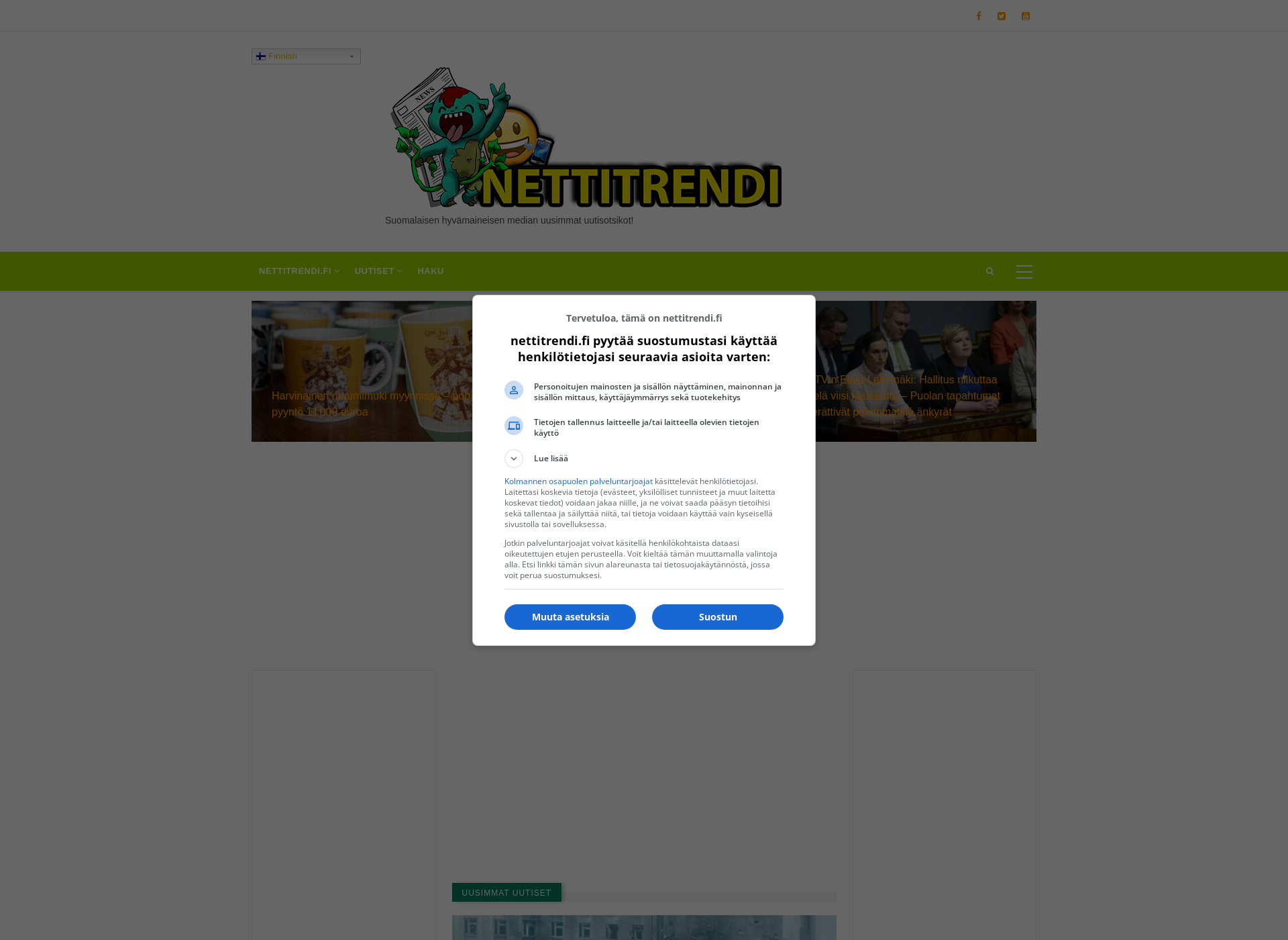 Screenshot for nettitrendi.fi