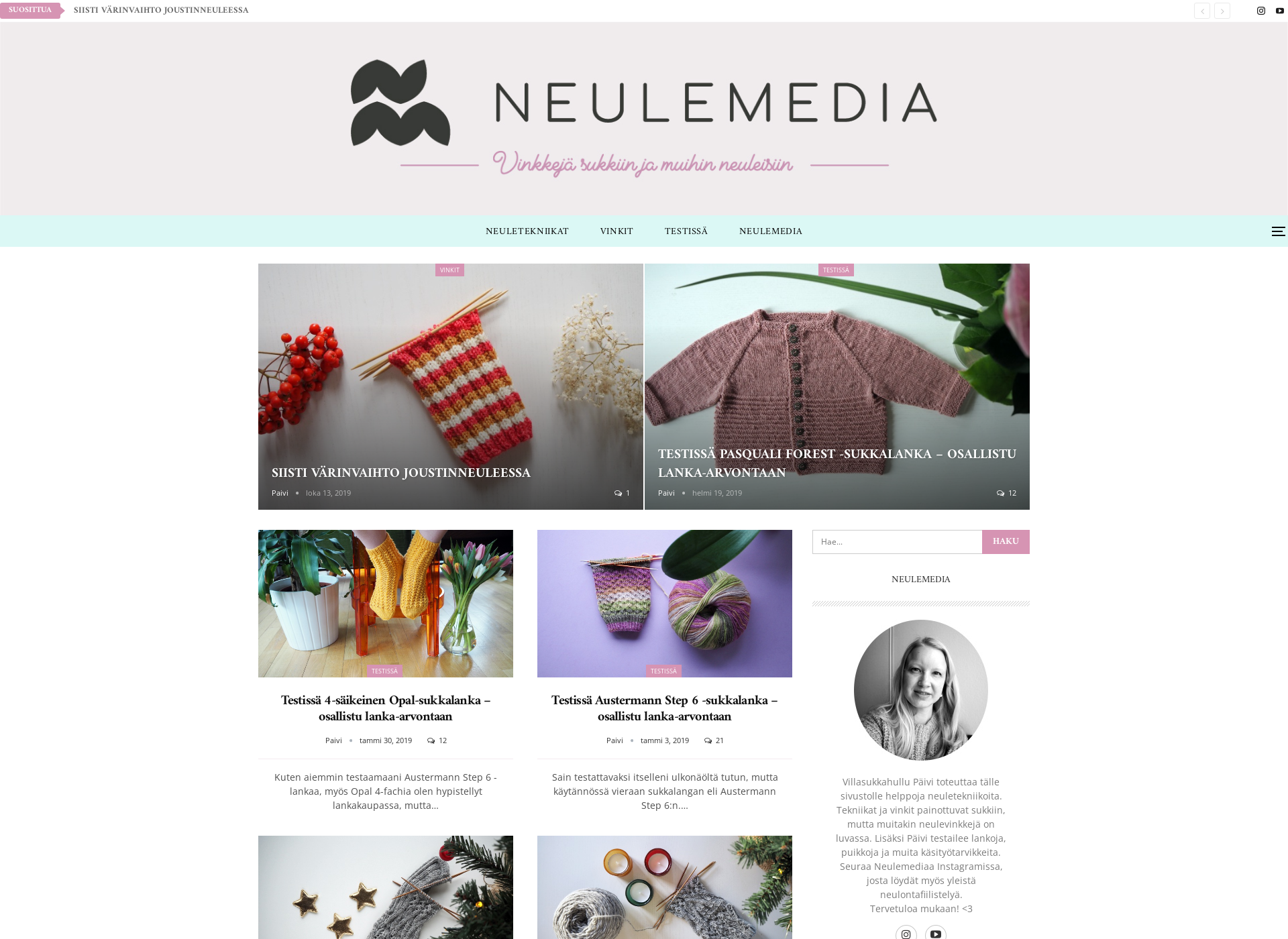 Screenshot for neulemedia.fi