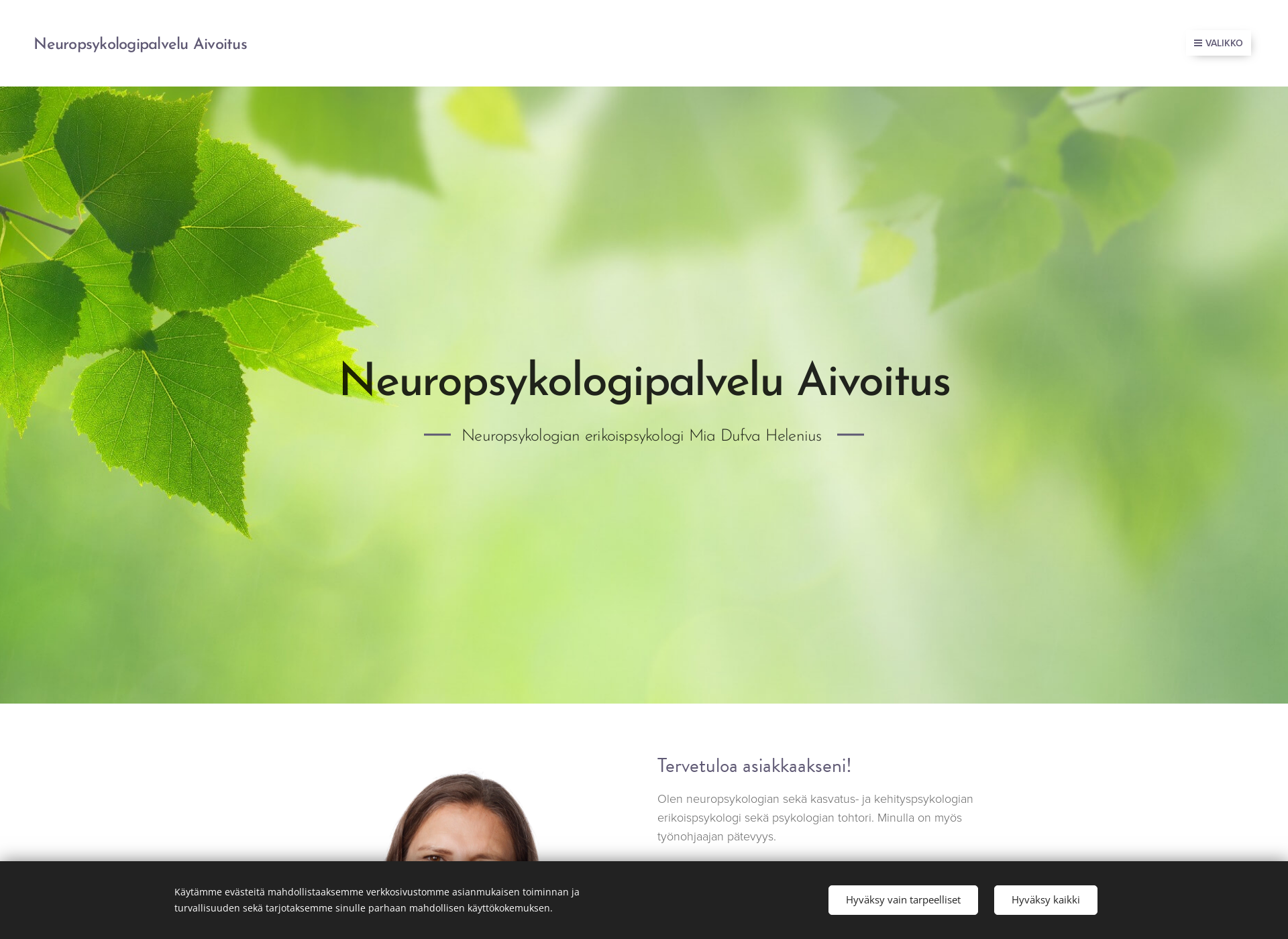 Screenshot for neuroaivoitus.fi