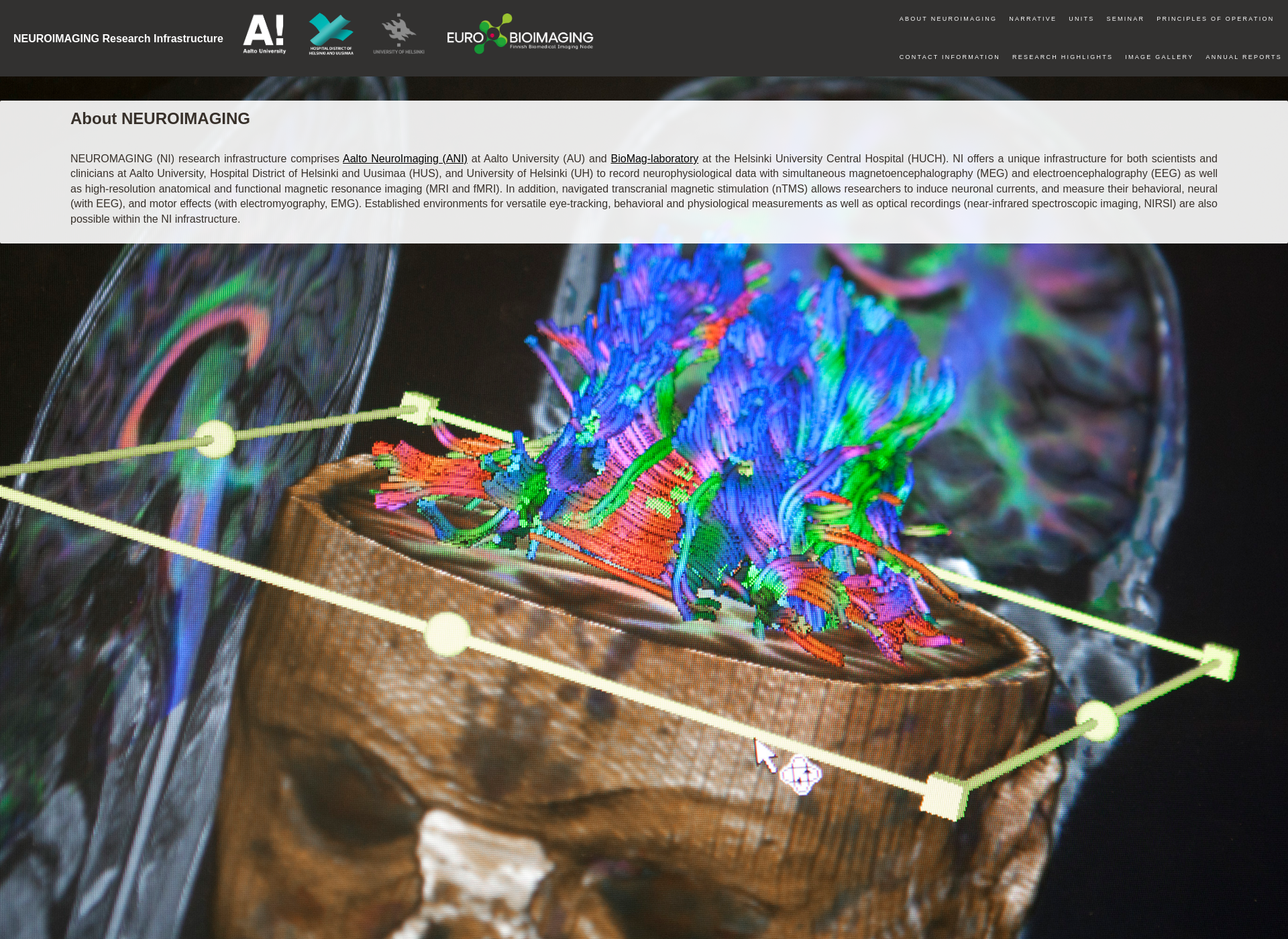 Screenshot for neuroimaging.fi