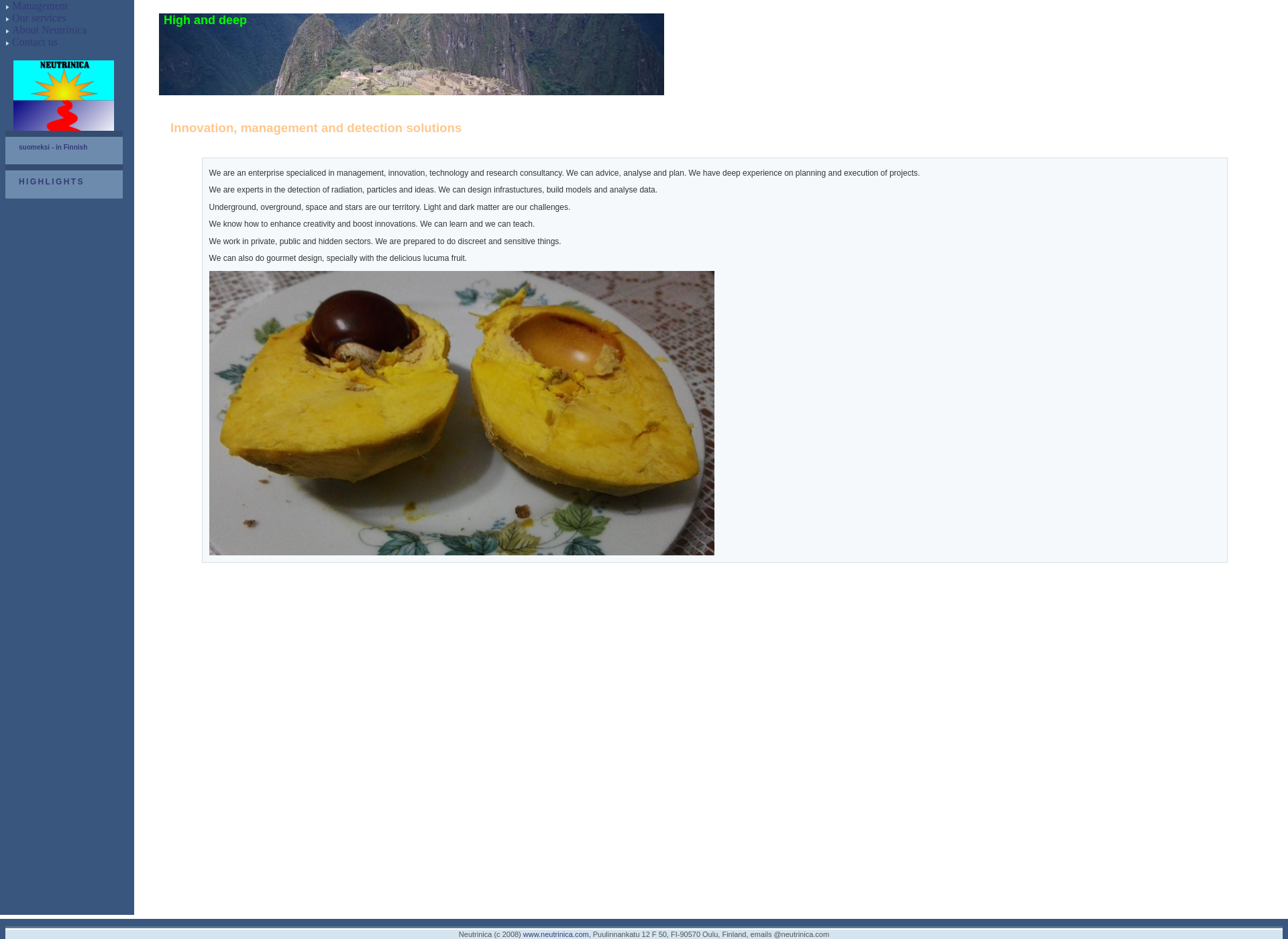 Screenshot for neutrinica.com