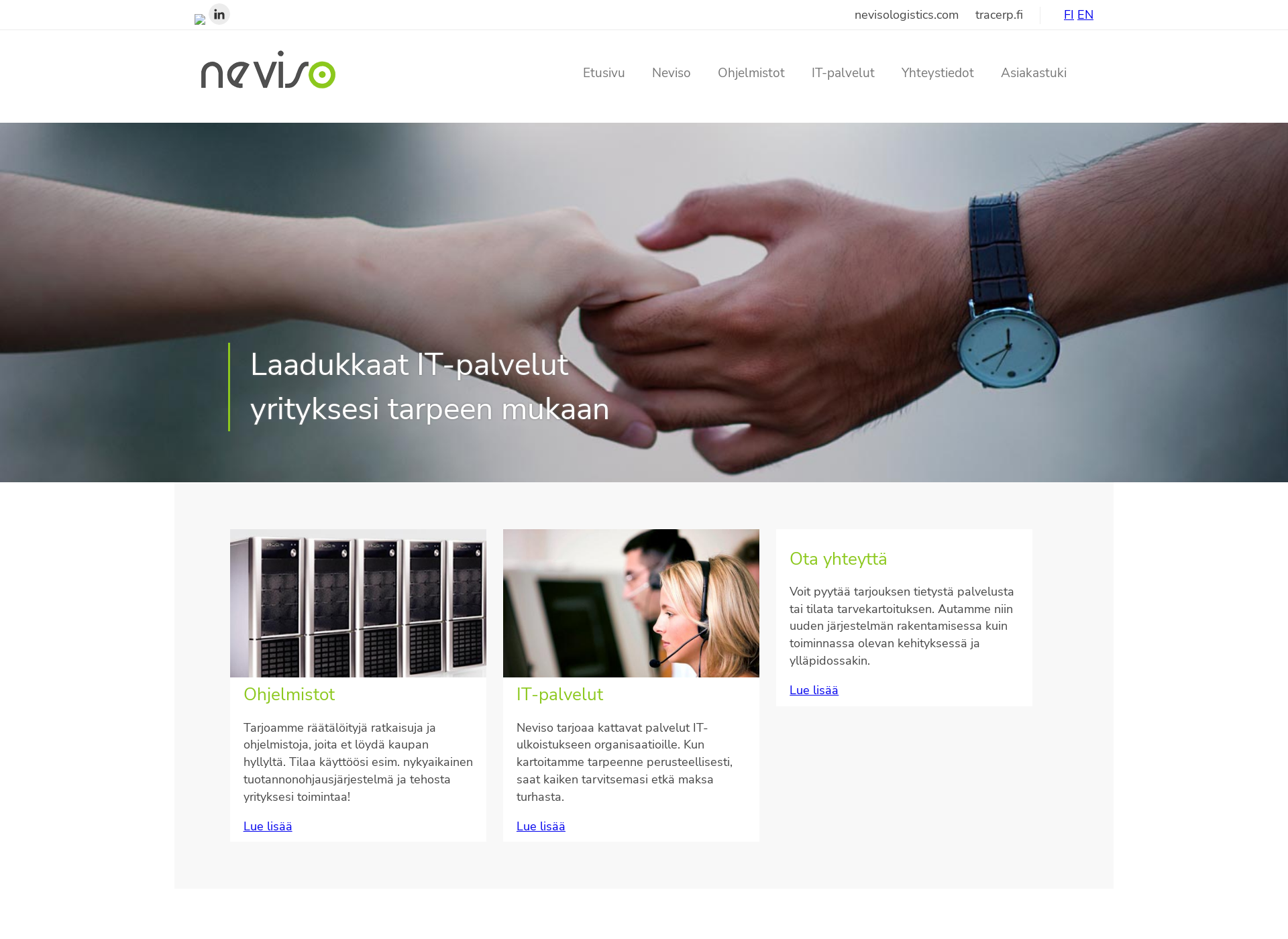 Screenshot for neviso.fi