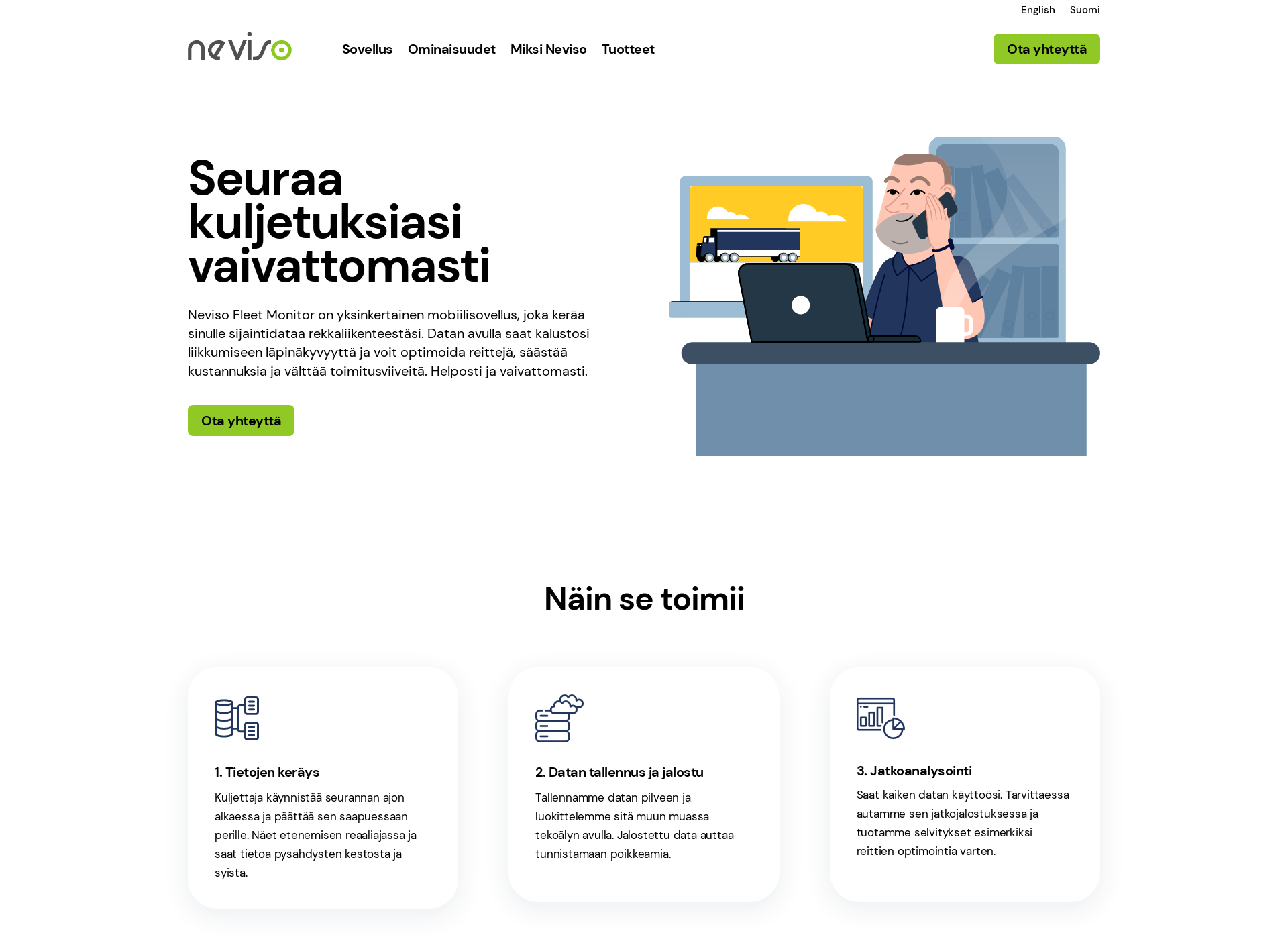 Screenshot for nevisofleetmonitor.fi