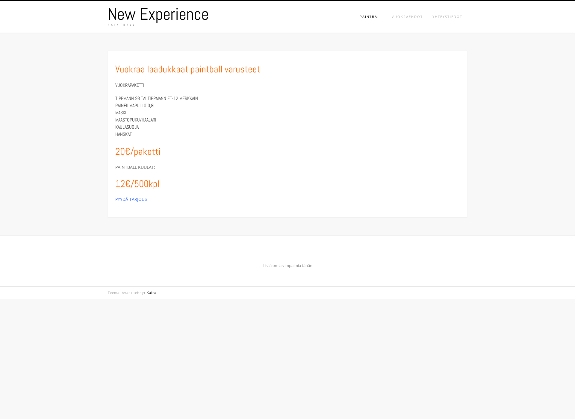 Screenshot for newexperience.fi