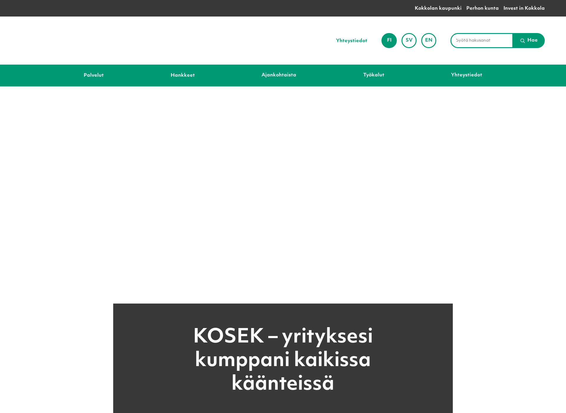 Skärmdump för nextia.fi