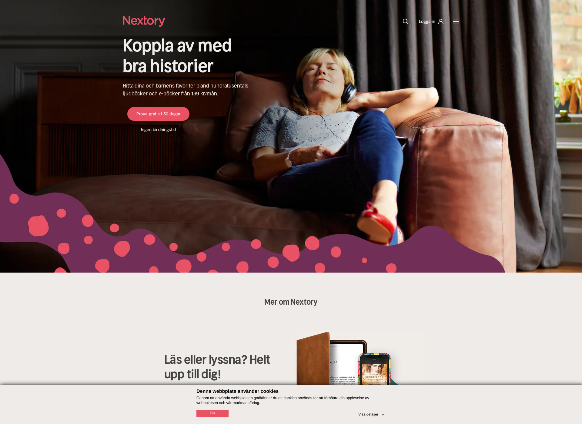Skärmdump för nextstory.fi