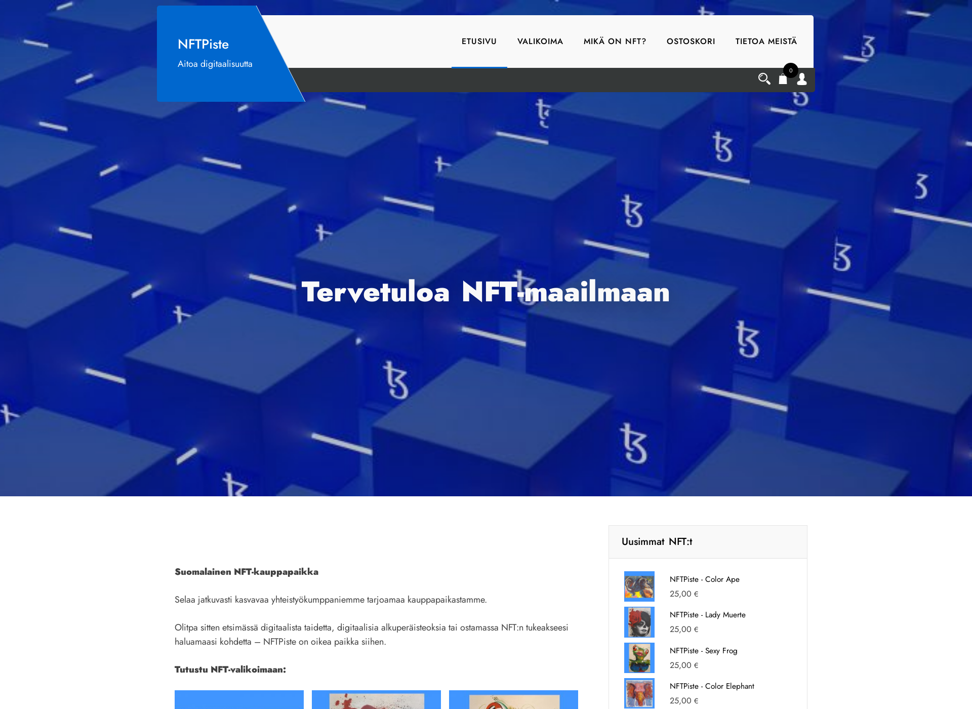 Screenshot for nftpiste.fi