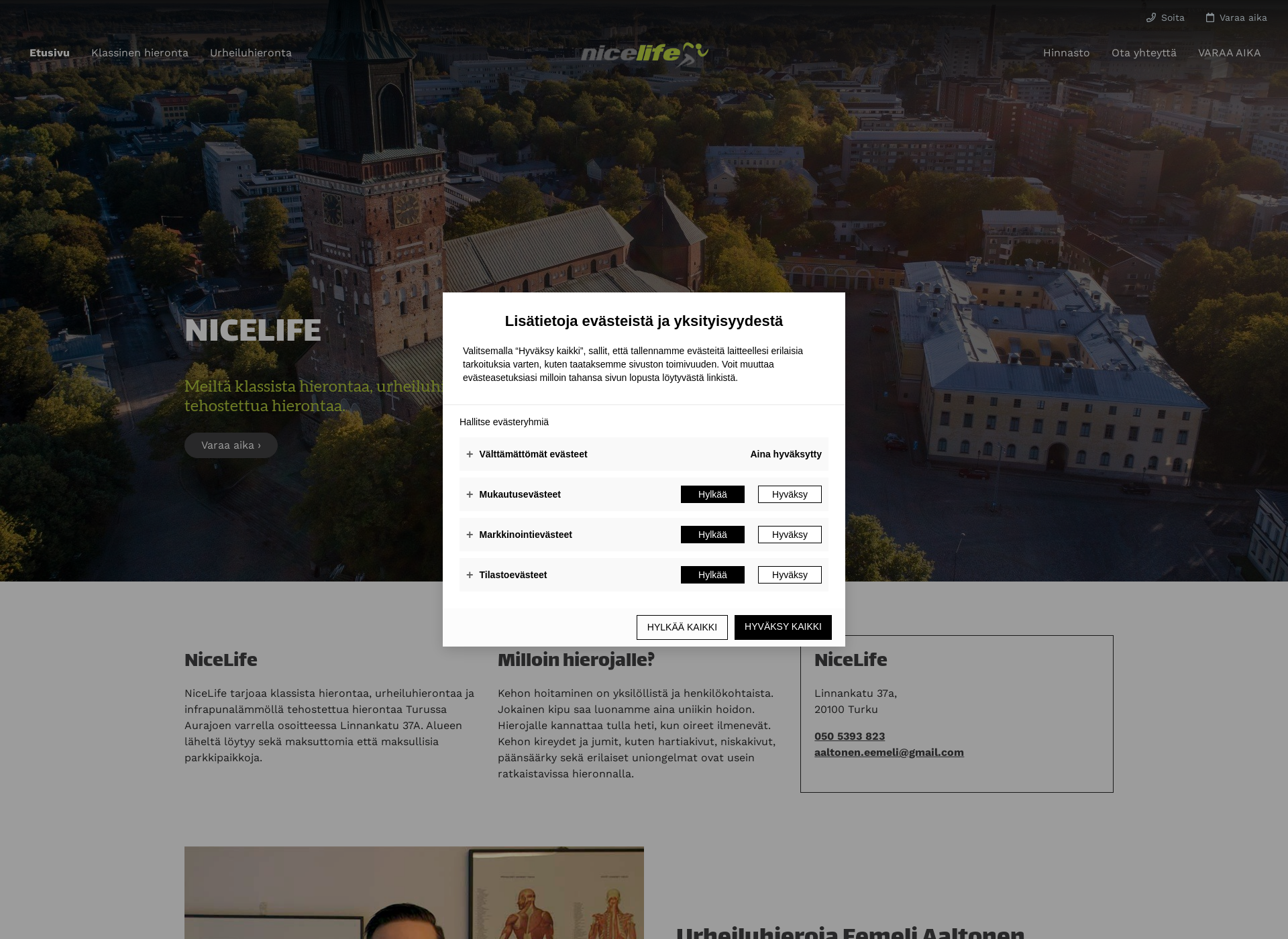 Screenshot for nicelife.fi