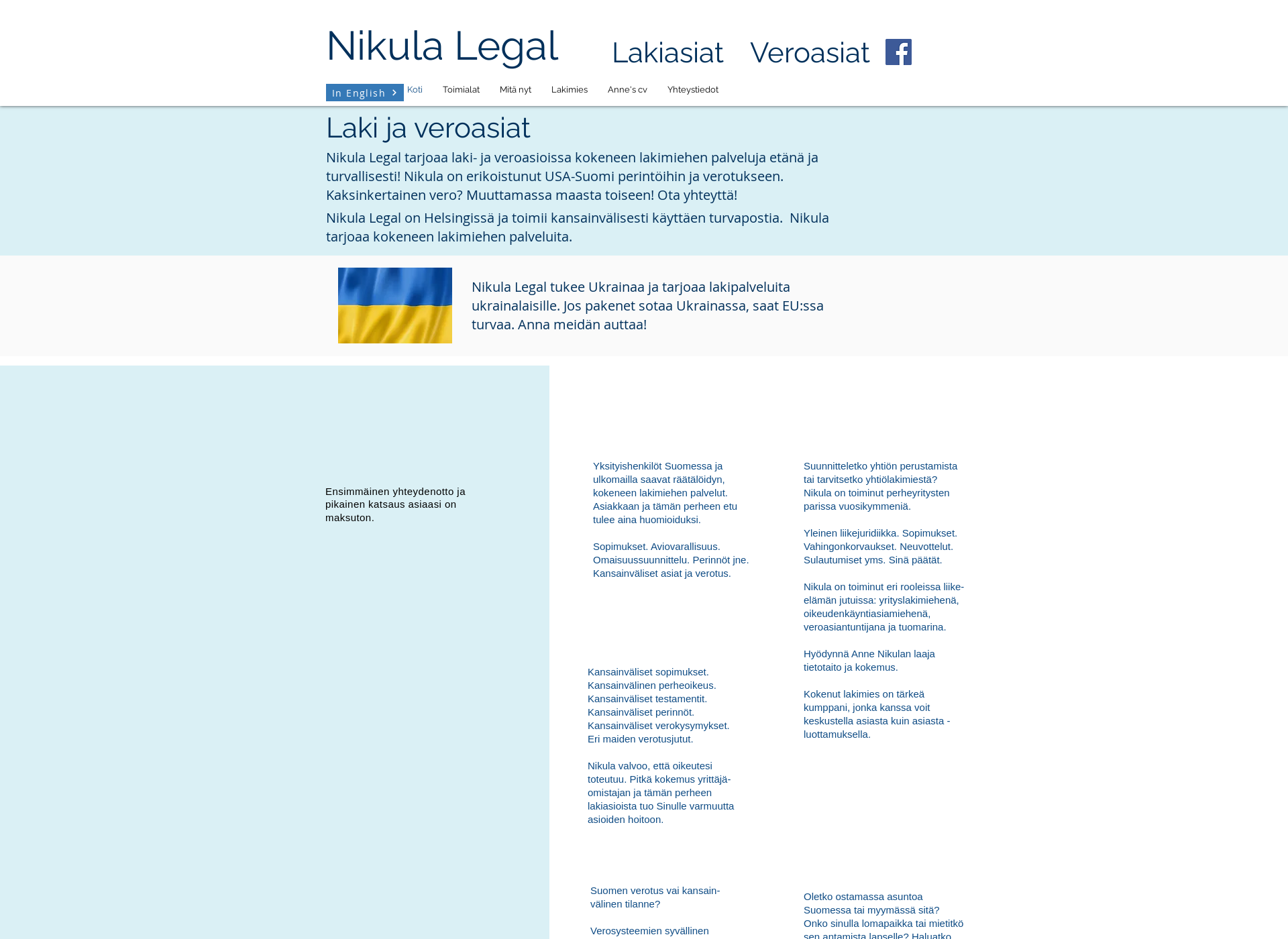 Screenshot for nikulalegal.fi
