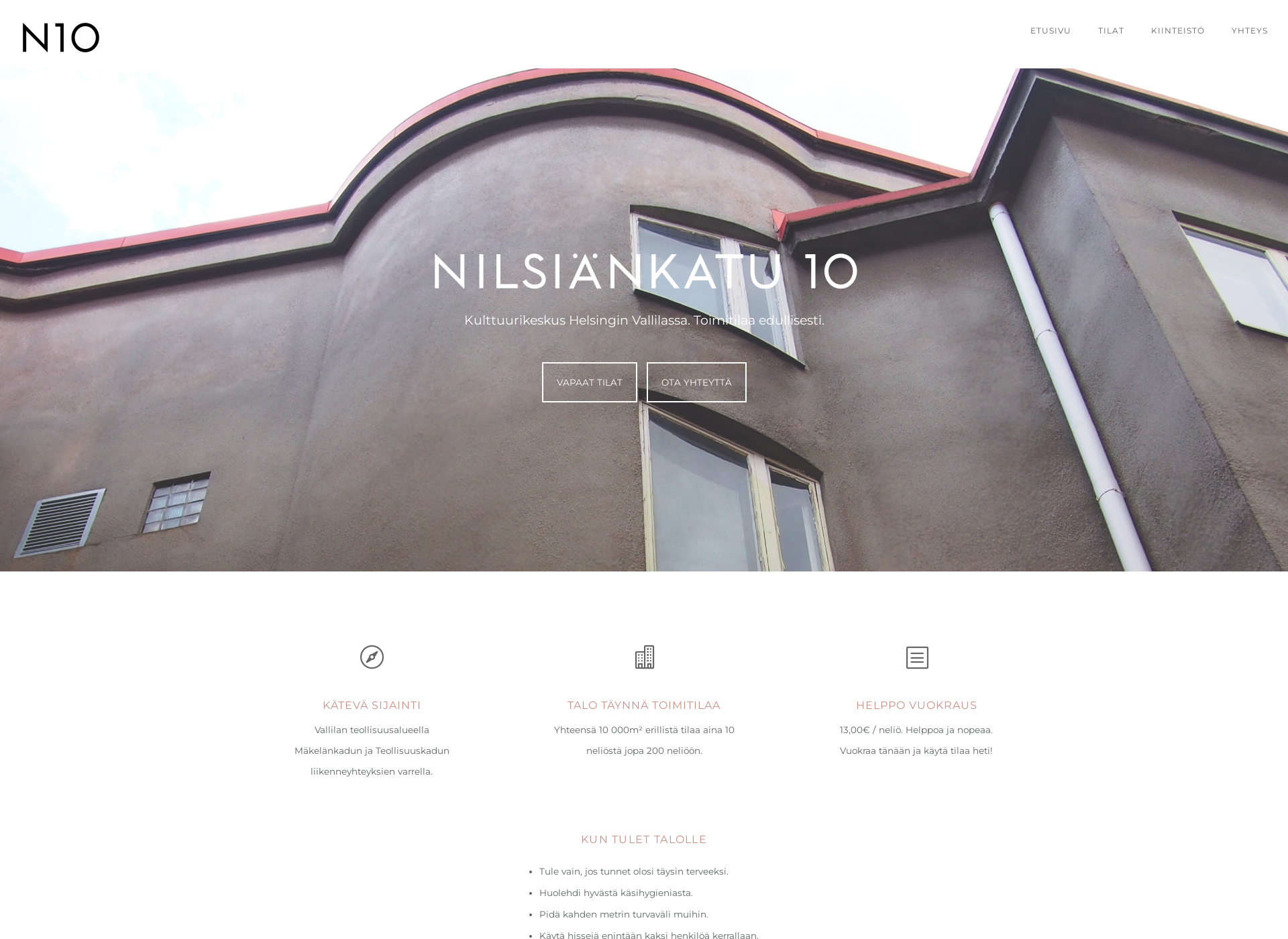 Screenshot for nilsiankatu10.fi