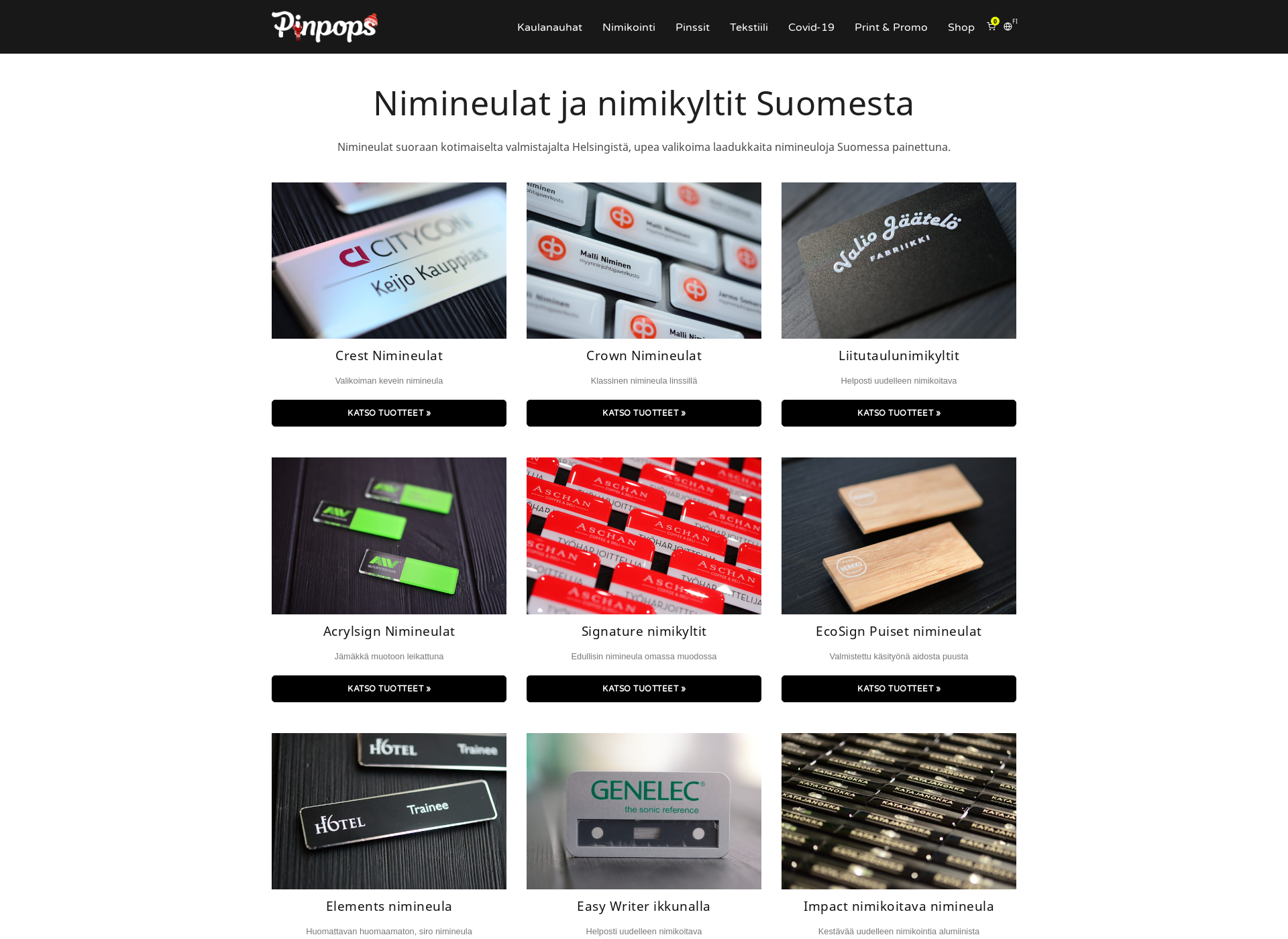 Skärmdump för niminet.fi