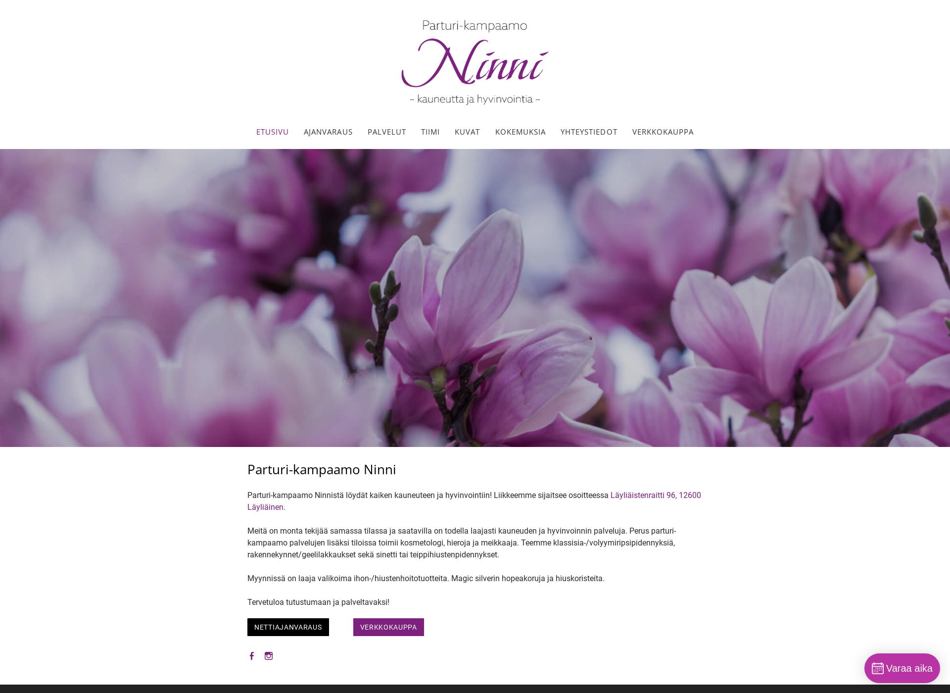 Screenshot for ninnille.fi