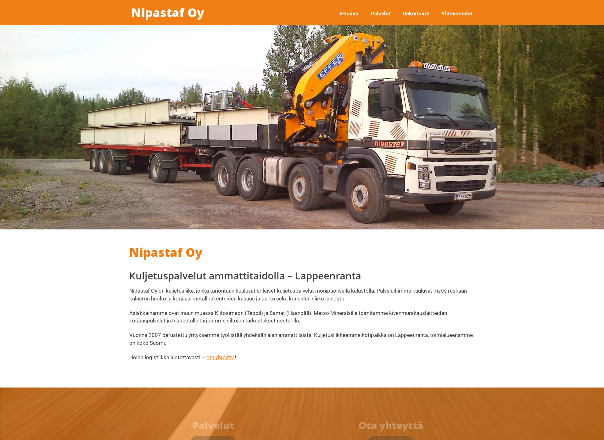 Screenshot for nipastaf.fi