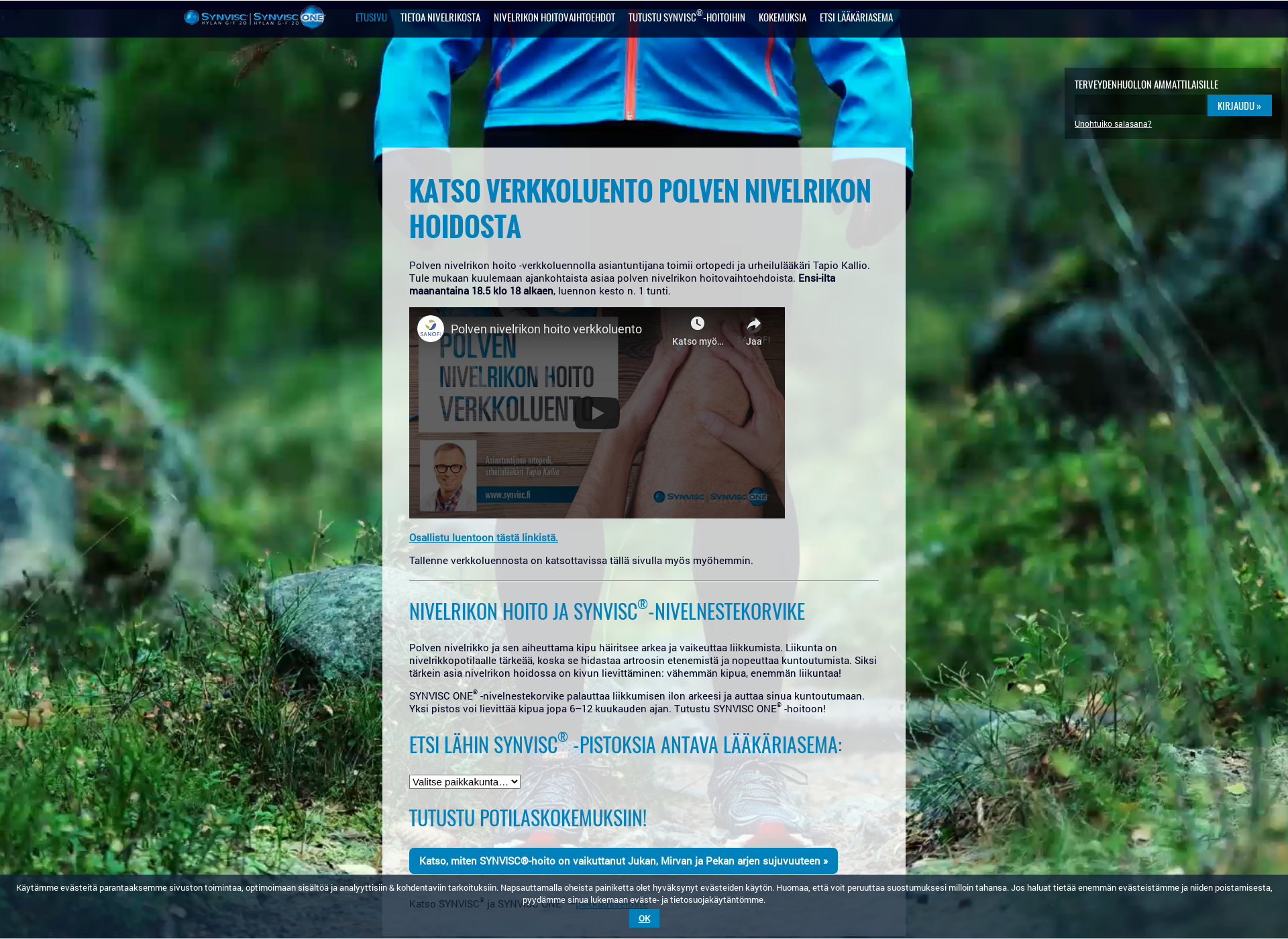 Screenshot for nivelrikonhoito.fi