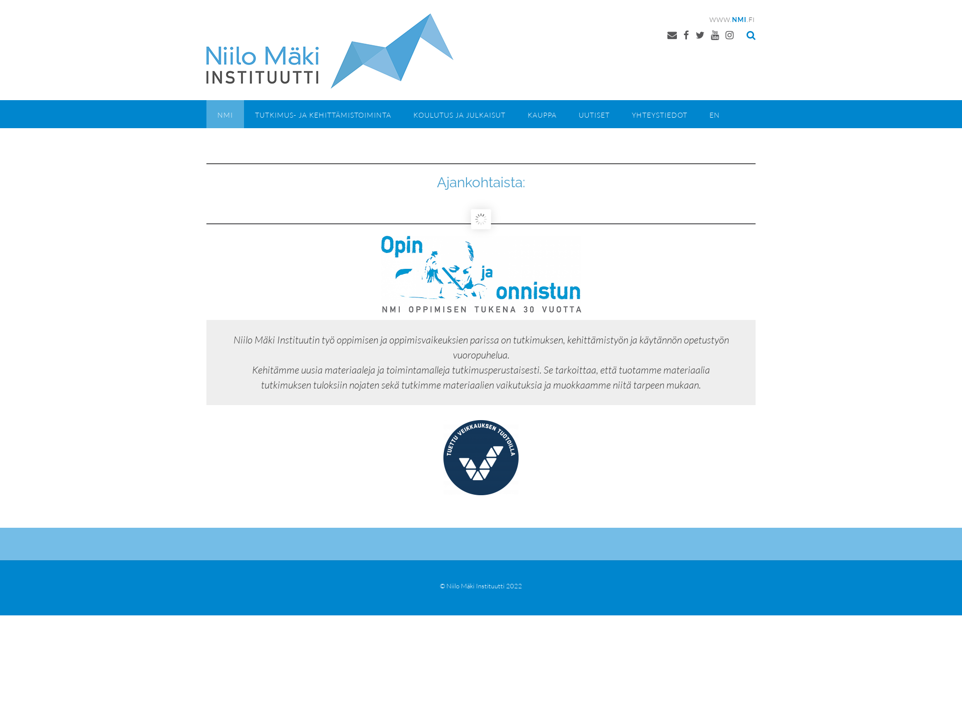 Screenshot for nmi.fi
