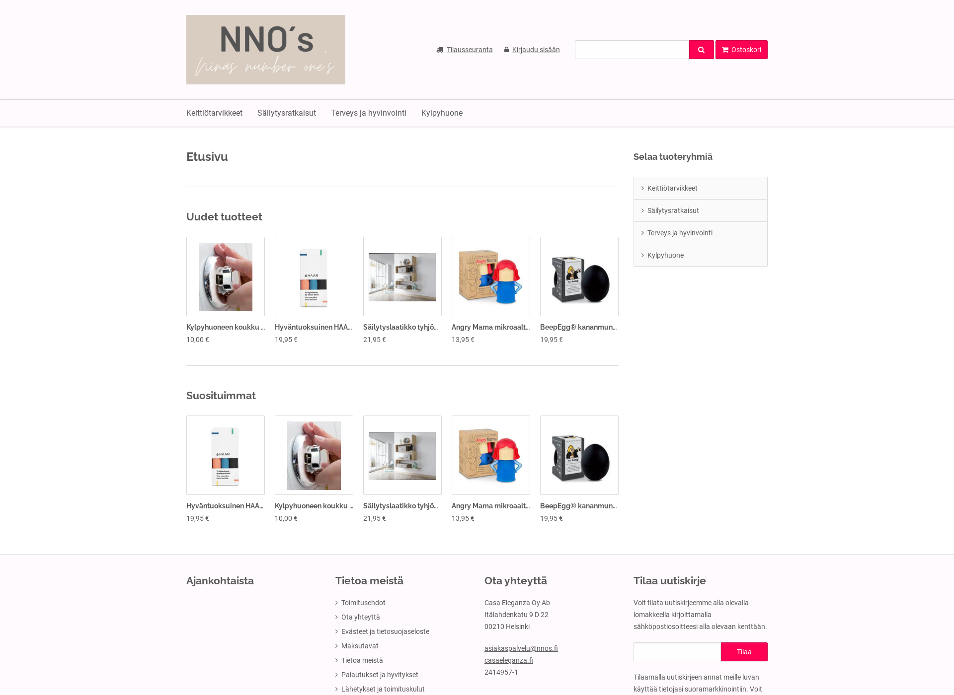 Skärmdump för nnos.fi