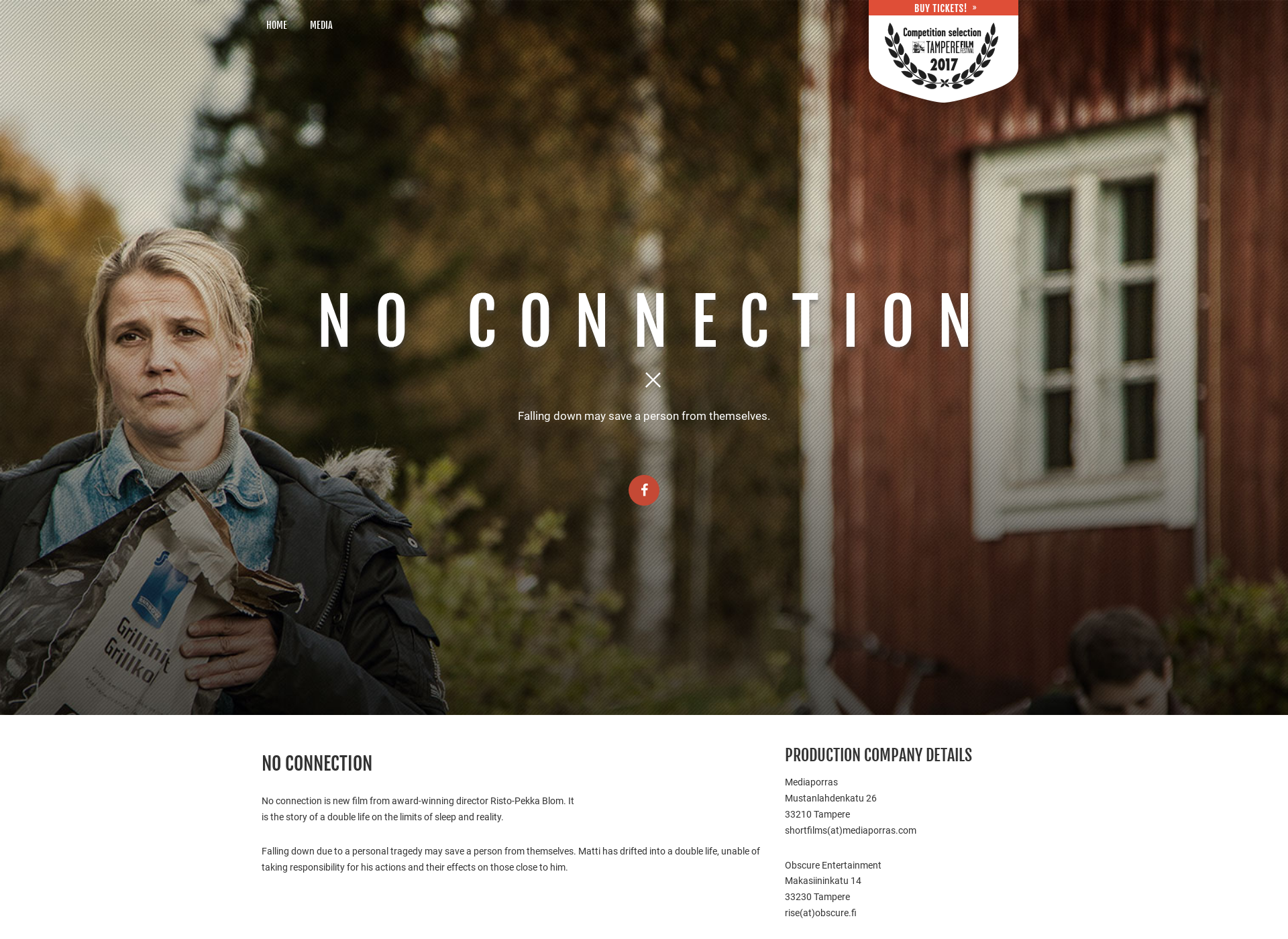 Skärmdump för noconnection.fi