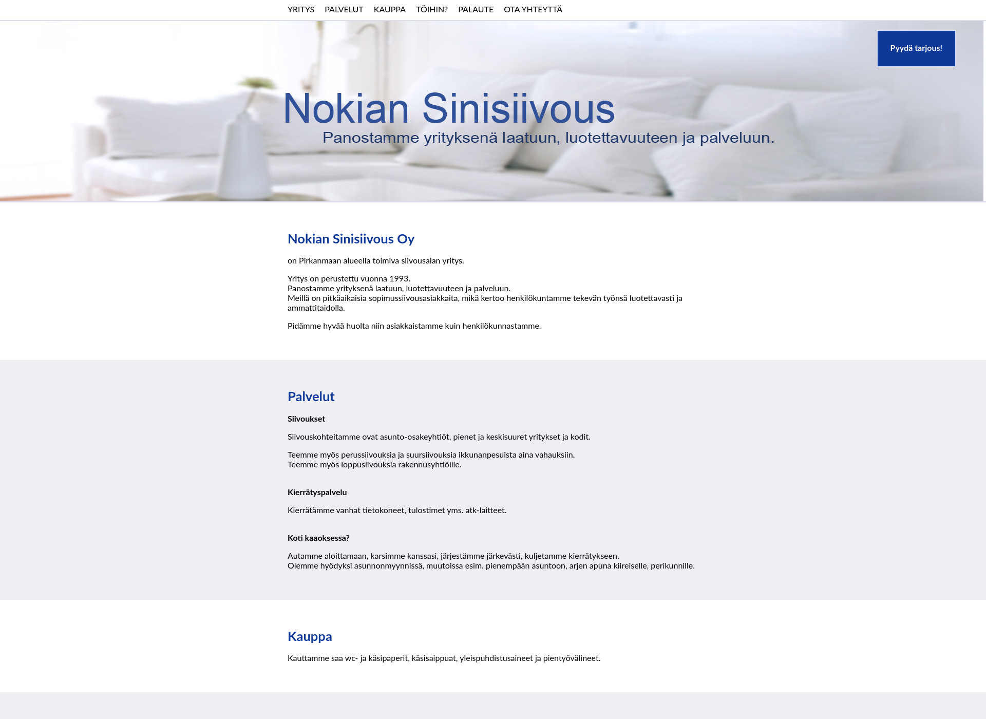 Screenshot for nokiansinisiivous.net